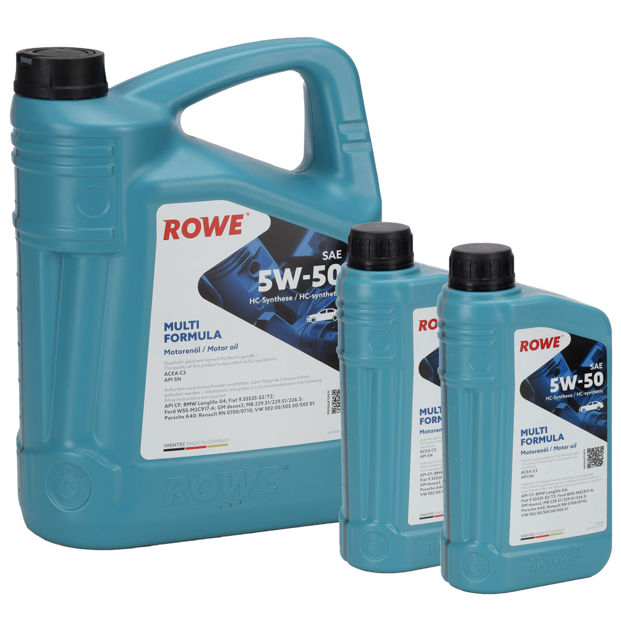 7L 7 Liter ROWE MULTI FORMULA 5W-50 Motor&ouml;l &Ouml;l ACEA C3 API SN f&uuml;r BMW LL-04 VW 505/505.01