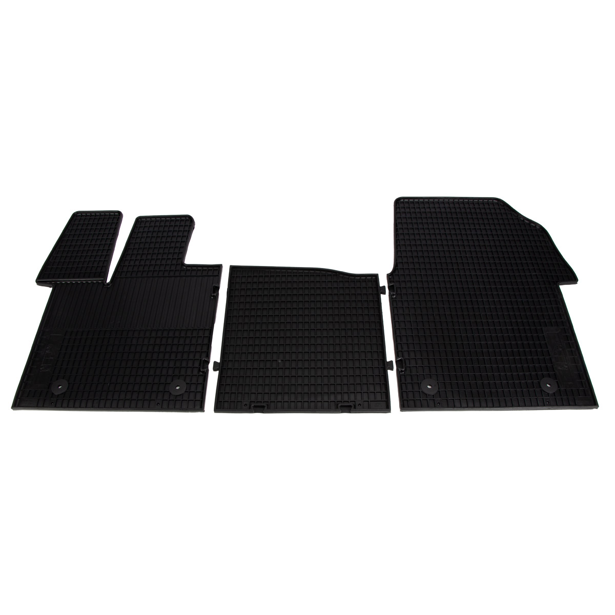 SCHÖNEK Gummimatten Gummifußmatten Fußmatten für VW Multivan T7 STM STN 3-teilig