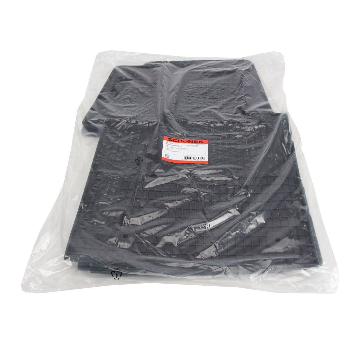 SCHÖNEK 453995 Gummimatten Gummifußmatten Fußmatten für VW Multivan T7 4-teilig