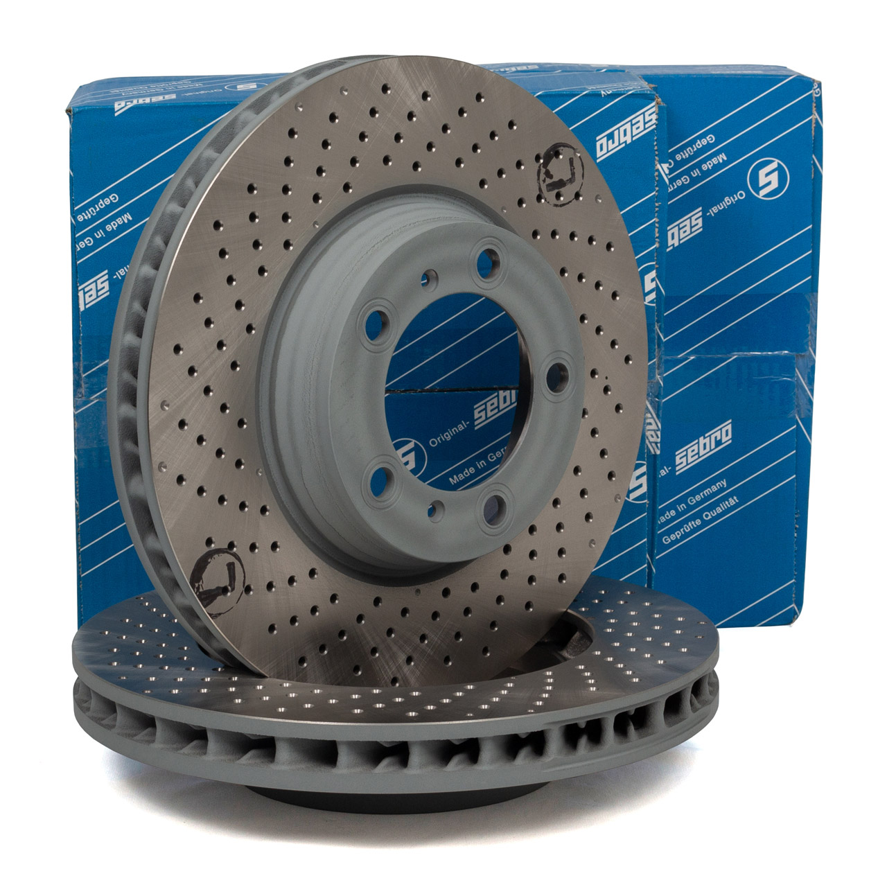 SEBRO Bremsscheiben Satz für PORSCHE 996 997 991 Carrera Turbo Boxster Cayman 982 S vorne