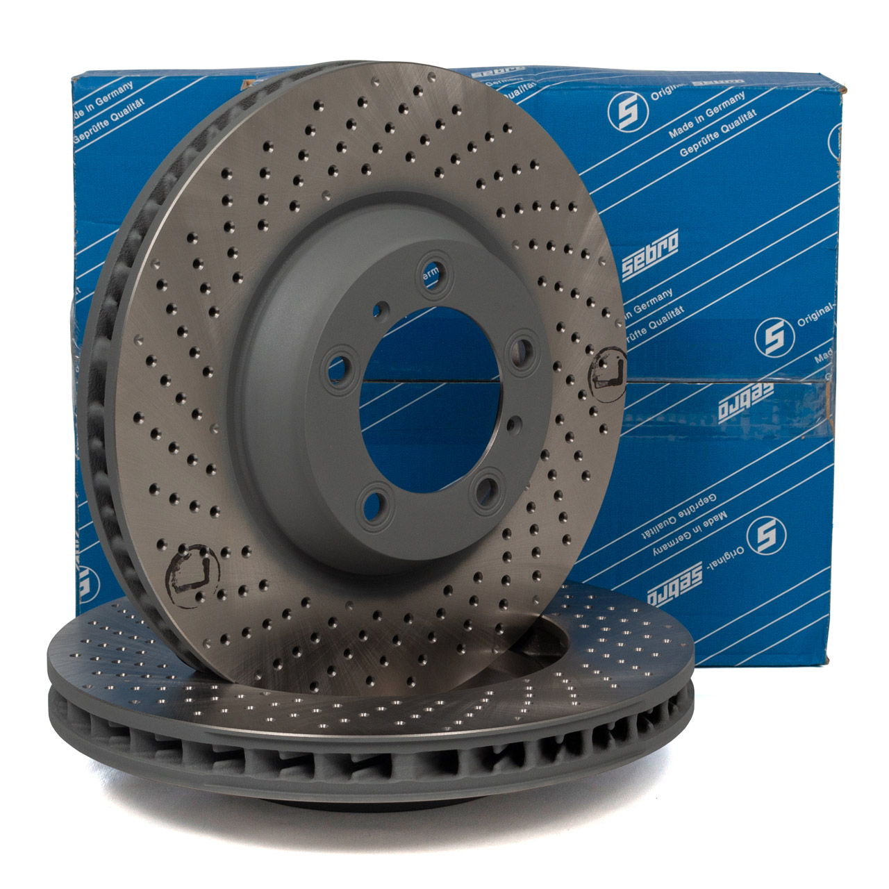 SEBRO Bremsscheiben Satz f&uuml;r PORSCHE 997 3.6 Turbo 3.8 Turbo / S 3.6 GT2 vorne