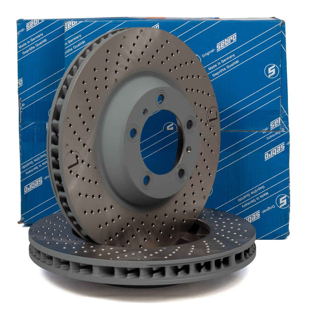 SEBRO Bremsscheiben Satz f&uuml;r PORSCHE 996 3.6 GT3 / GT2 997 3.6 GT3 vorne
