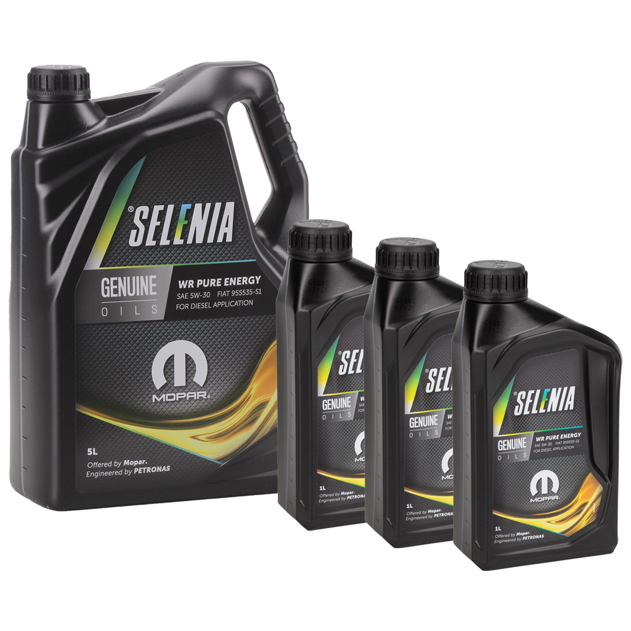 8L 8 Liter PETRONAS SELENIA WR PURE ENERGY 5W-30 Motoröl ACEA C2 MOPAR für FIAT 9.55535-S1