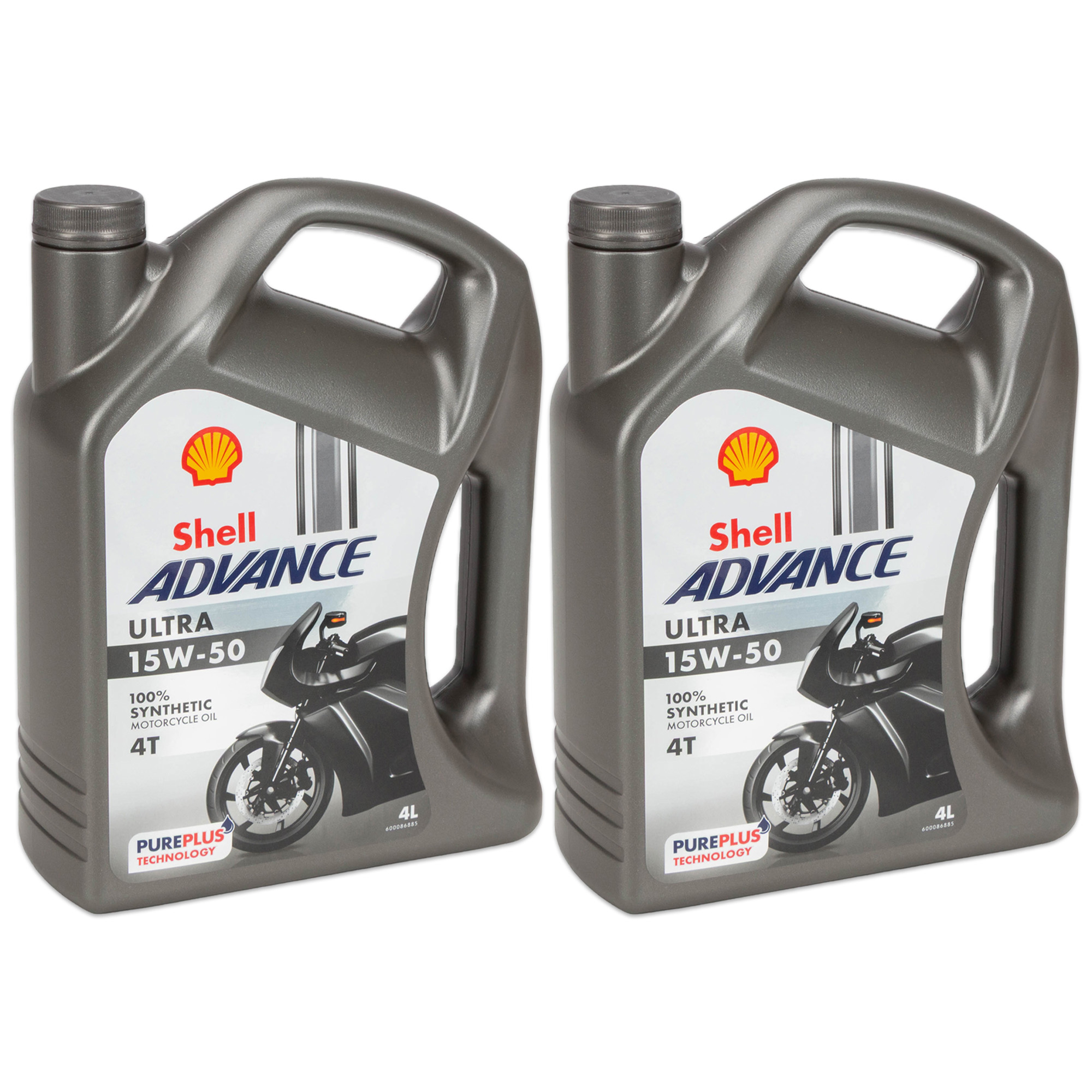 8L 8 Liter SHELL ADVANCE 4T ULTRA 15W-50 Motorrad Motor&ouml;l API SP JASO MA-2