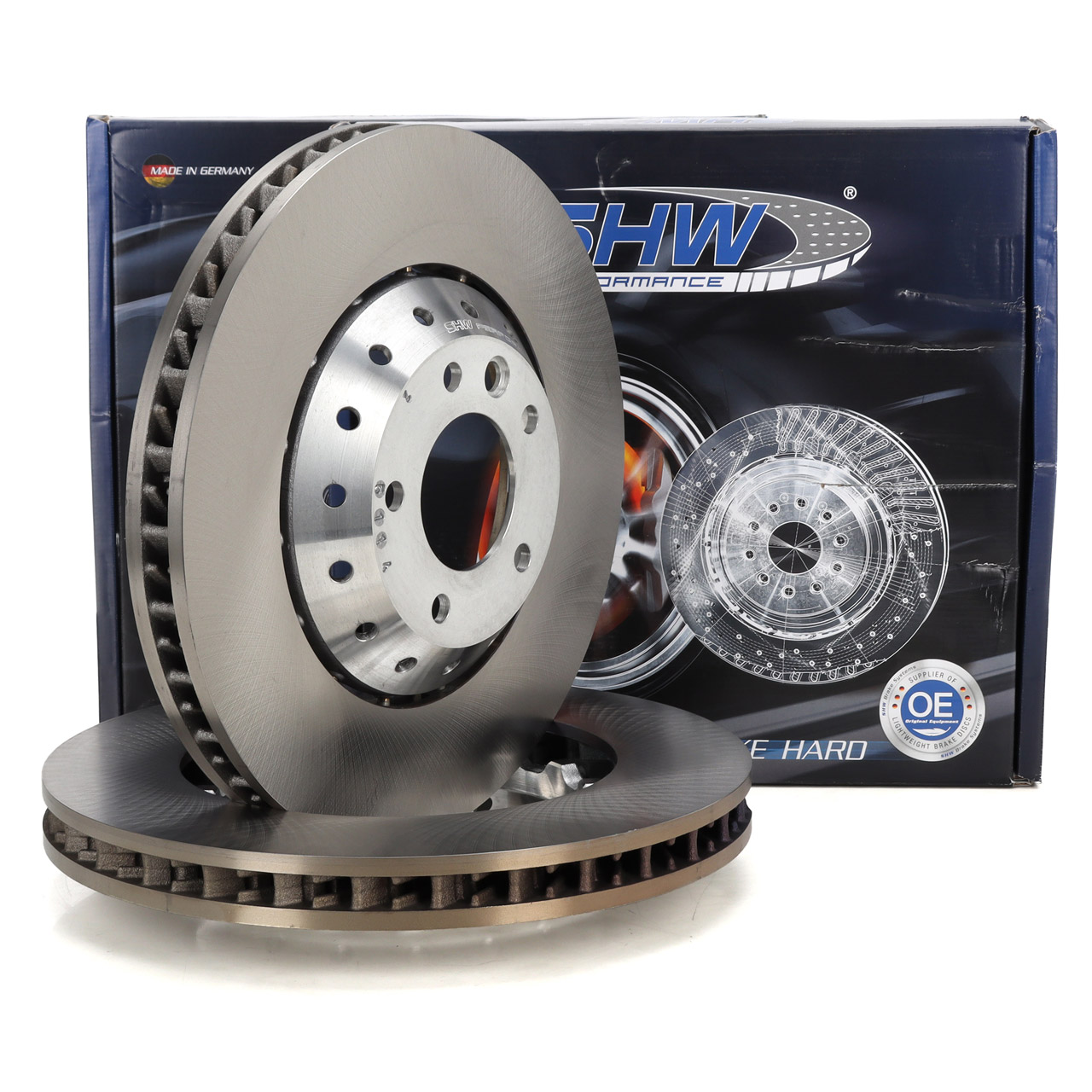 SHW Brake Disc Set for PORSCHE Cayenne (92A) PR-1LH/1ZL (front)