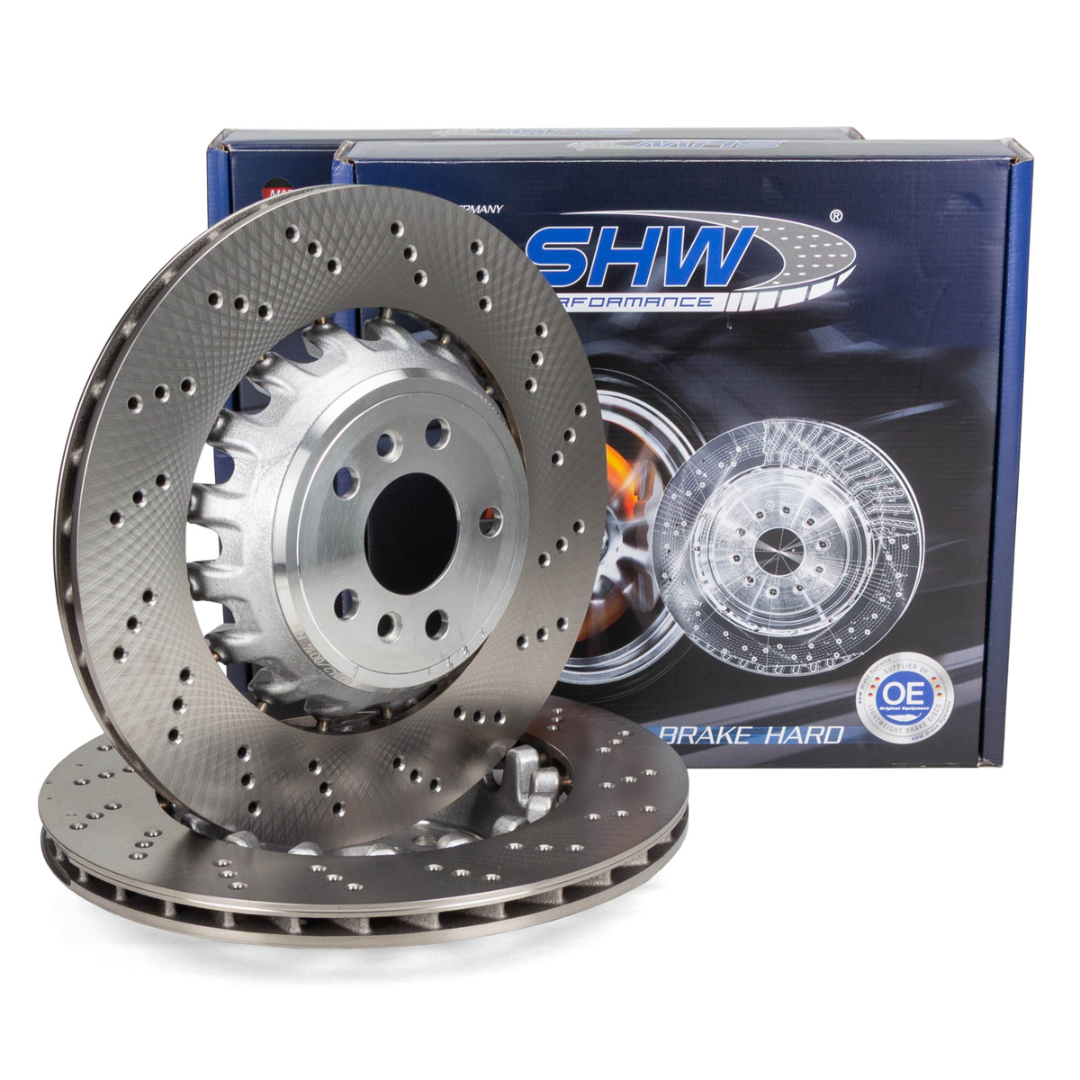 SHW Bremsscheiben Satz f&uuml;r BMW X3M F97 X4M F98 480/510 PS hinten