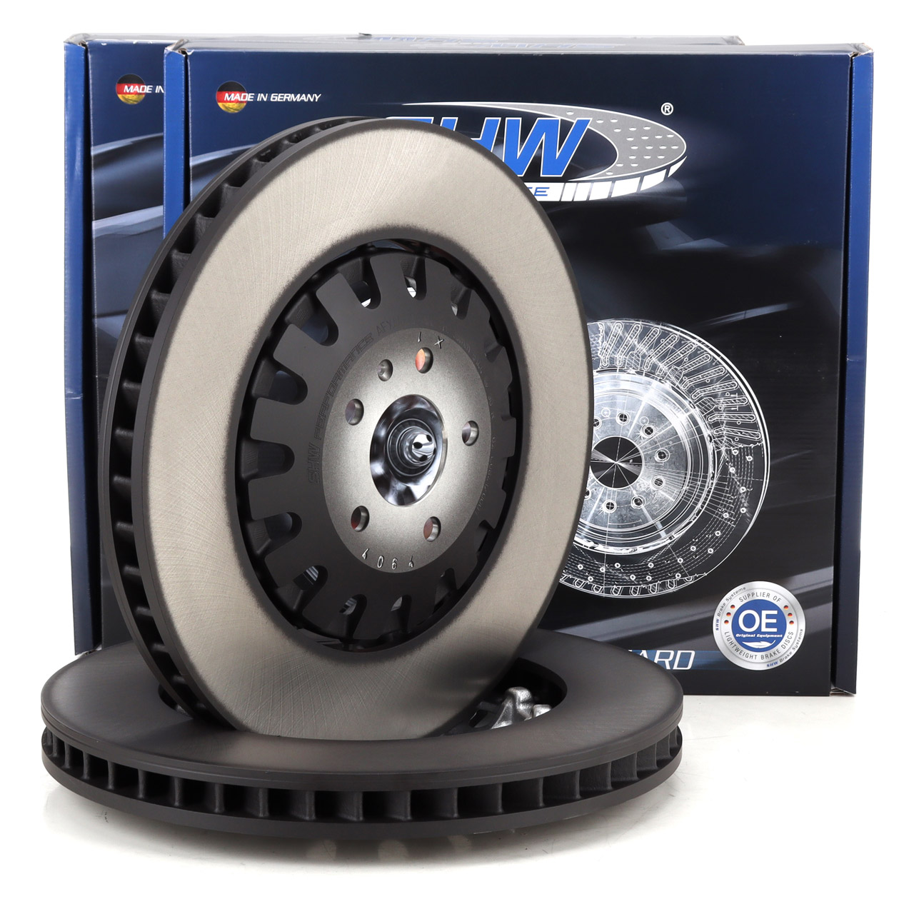 SHW Bremsscheiben Satz für AUDI A6 C8 A7 4K A8 4N Q7 4M VW Touareg CR vorne 4M0615301AP