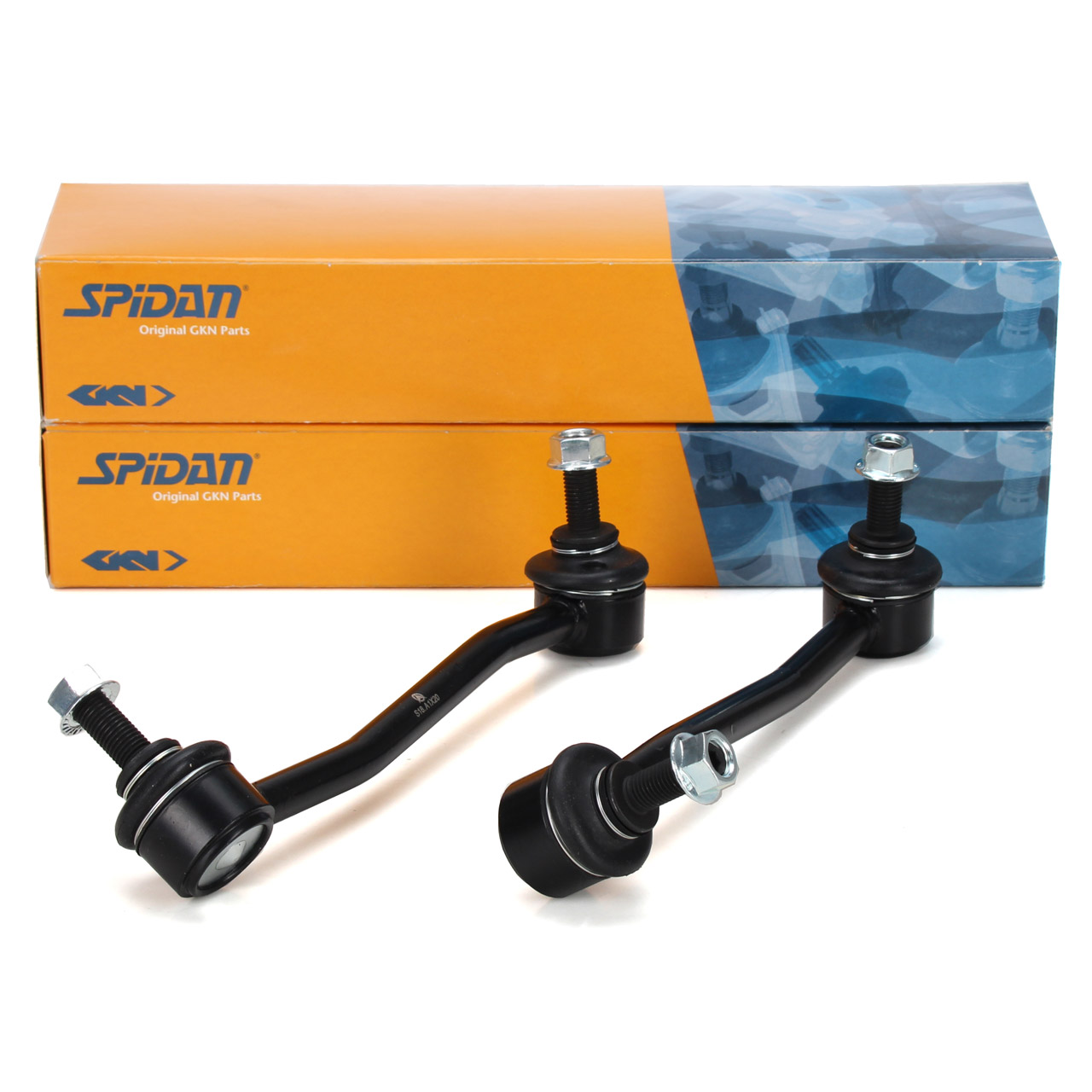 2x SPIDAN Koppelstange Stabi f&uuml;r TESLA Model S 5YJS 60-P85 vorne 600709800A + 600891500A