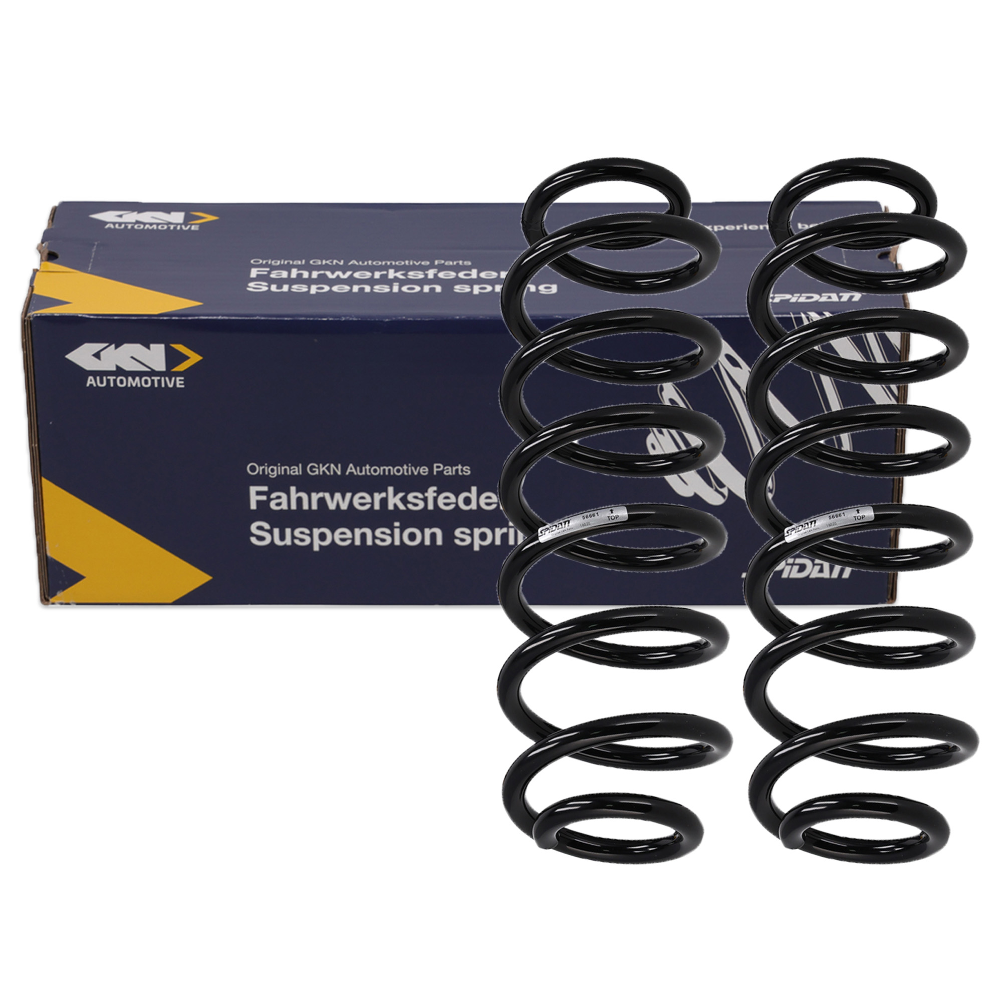 2x SPIDAN suspension springs for VW Golf 6, Passat B6, SEAT Altea, and SKODA Octavia 2 (station wagon) &ndash; rear