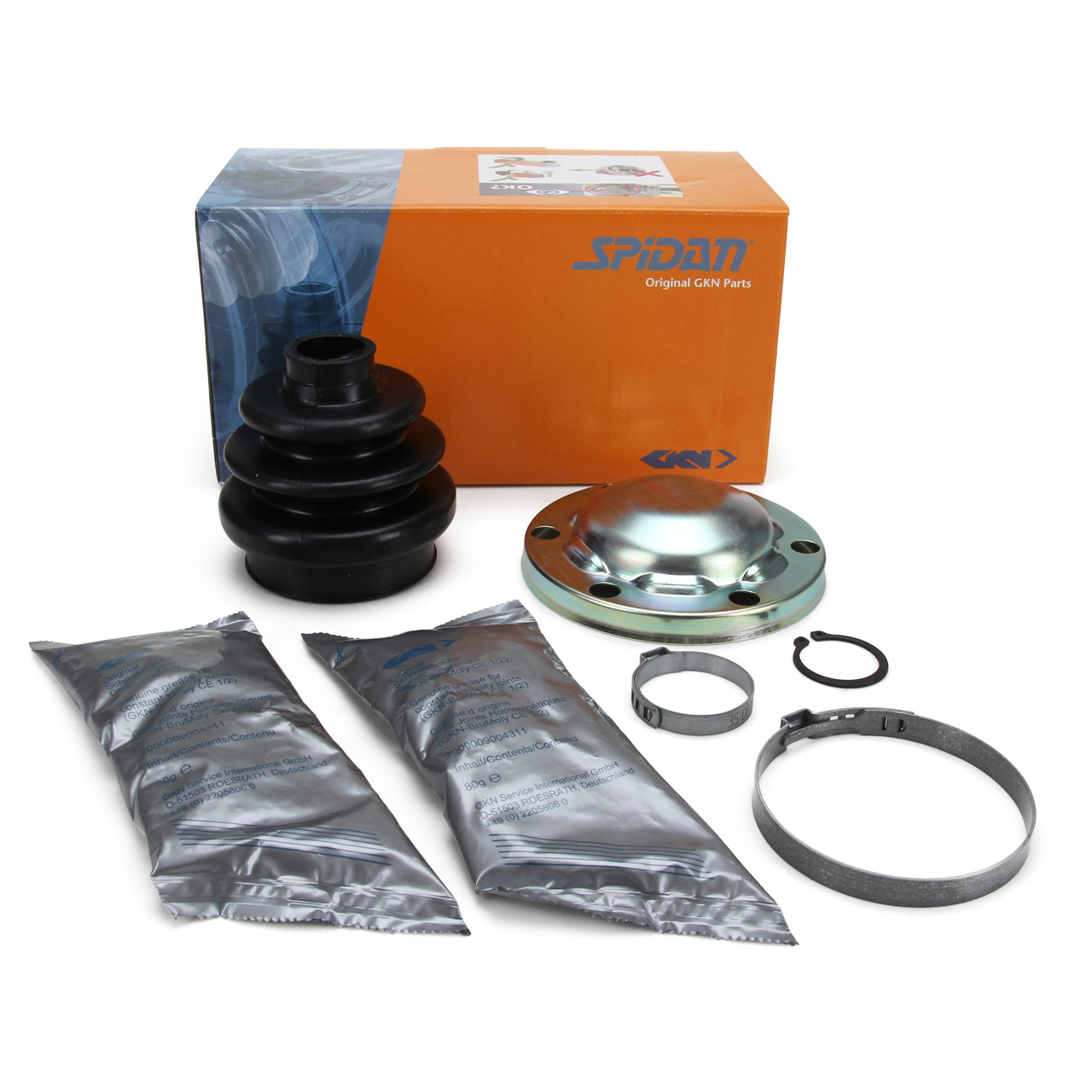 SPIDAN 26134 Achsmanschette Satz für PORSCHE 911 3.2 3.3 964 933 928 hinten getriebeseitig