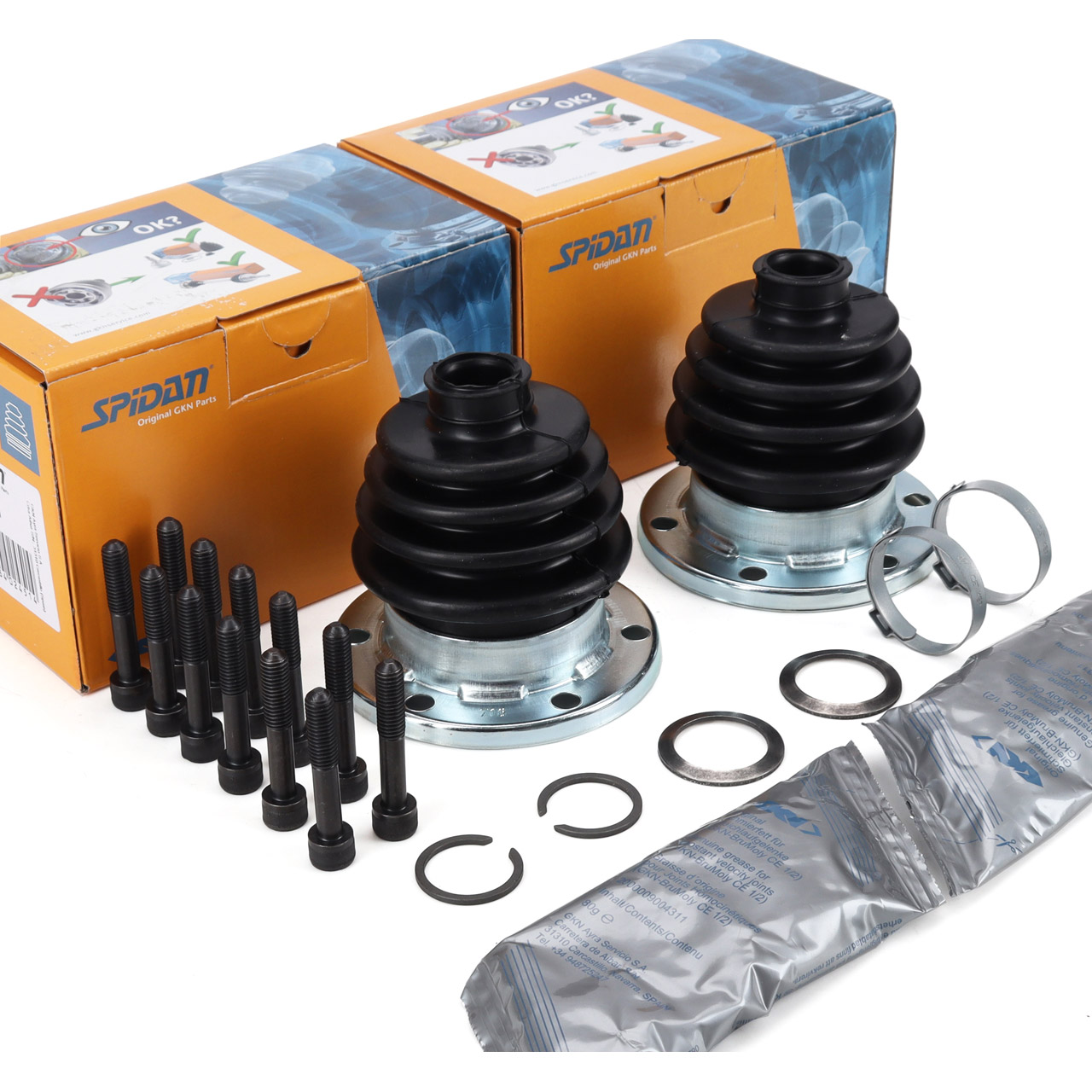 2x SPIDAN 22451 Achsmanschetten Satz für VW Transporter Bulli T2 T3 radseitig 211598201