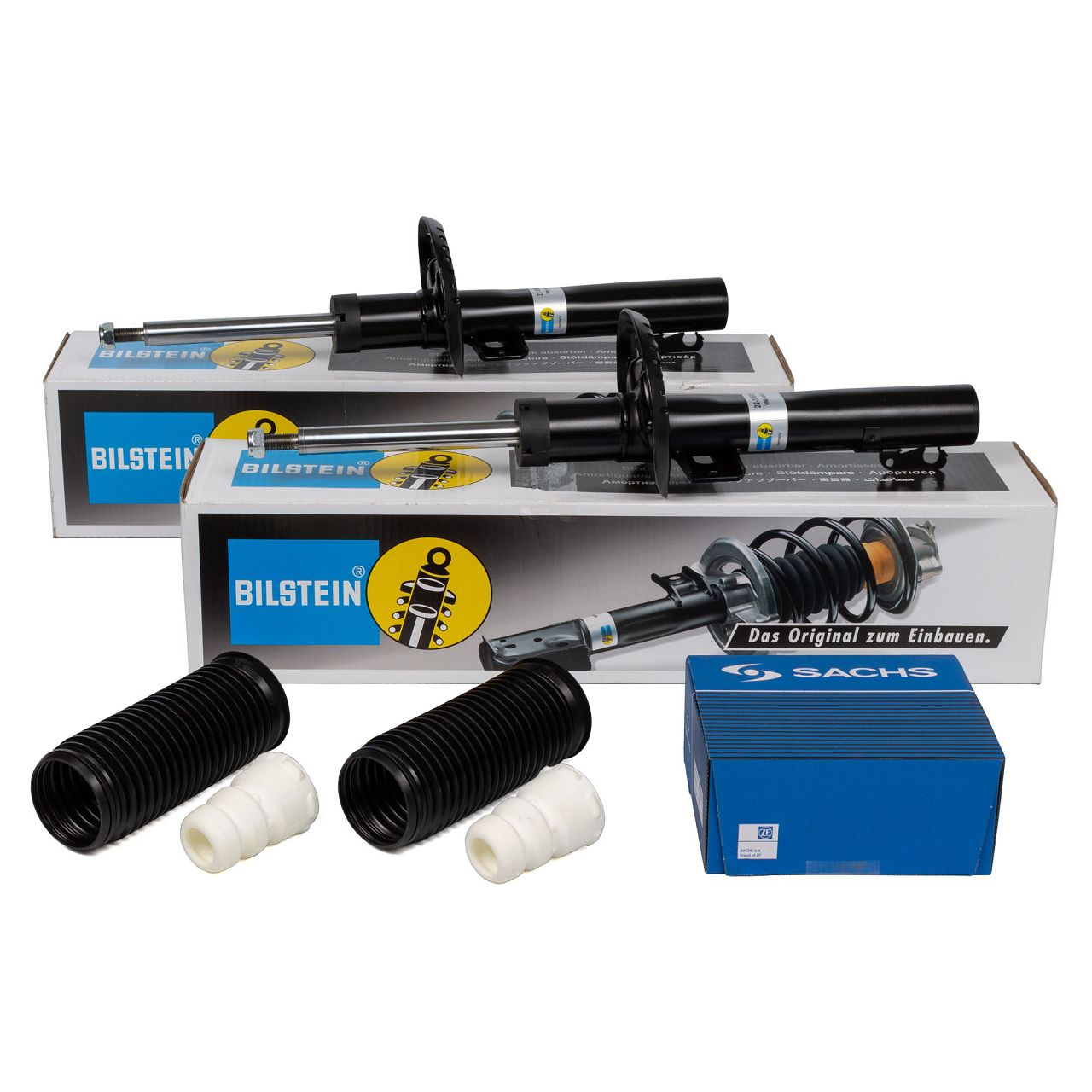 2x BILSTEIN B4 Sto&szlig;d&auml;mpfer + SACHS Staubschutz f&uuml;r AUDI A2 SKODA Fabia 2 VW Fox vorne