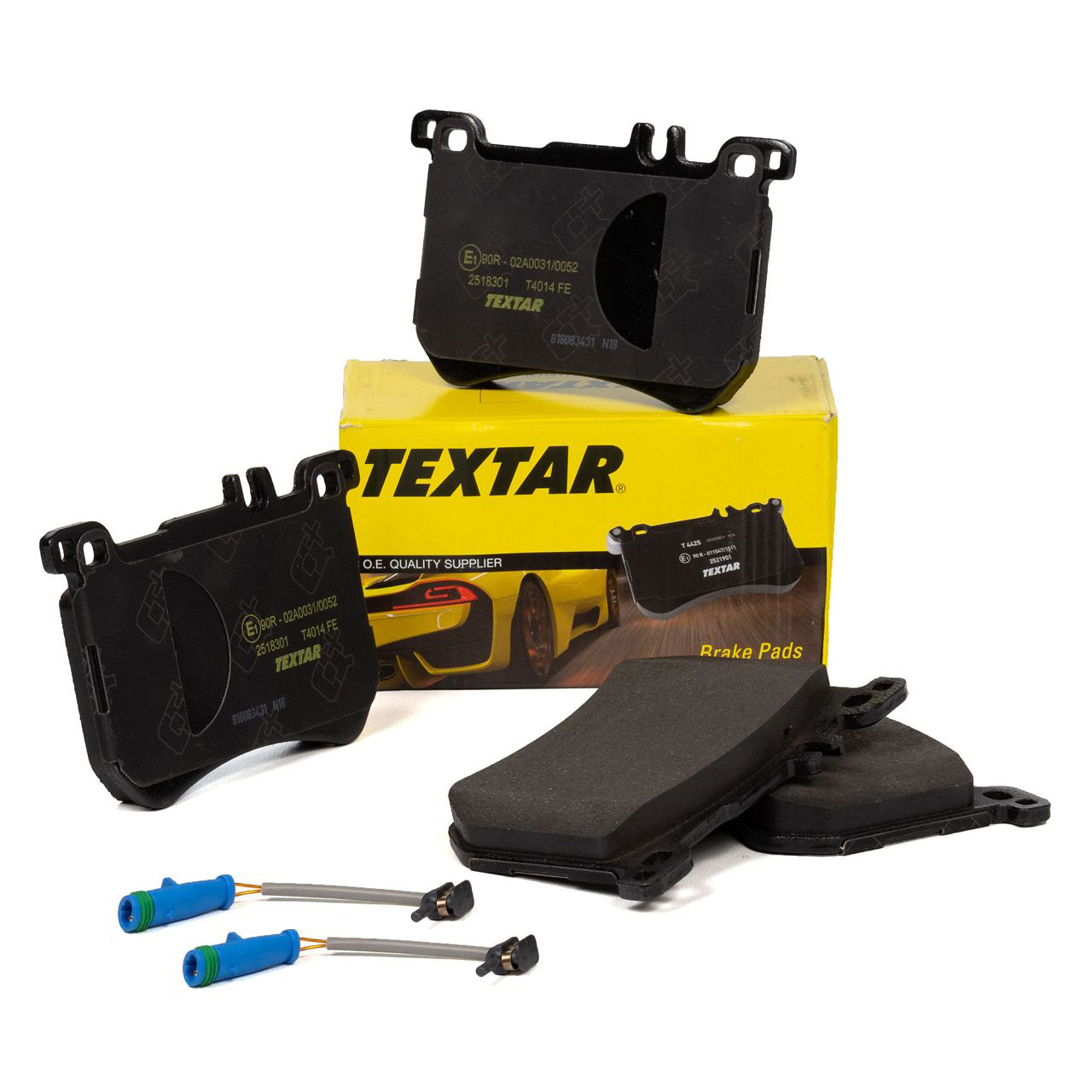 TEXTAR 2518301 Bremsbel&auml;ge + Sensor f&uuml;r MERCEDES S-Klasse W222 R231 ohne Sportpaket vorne