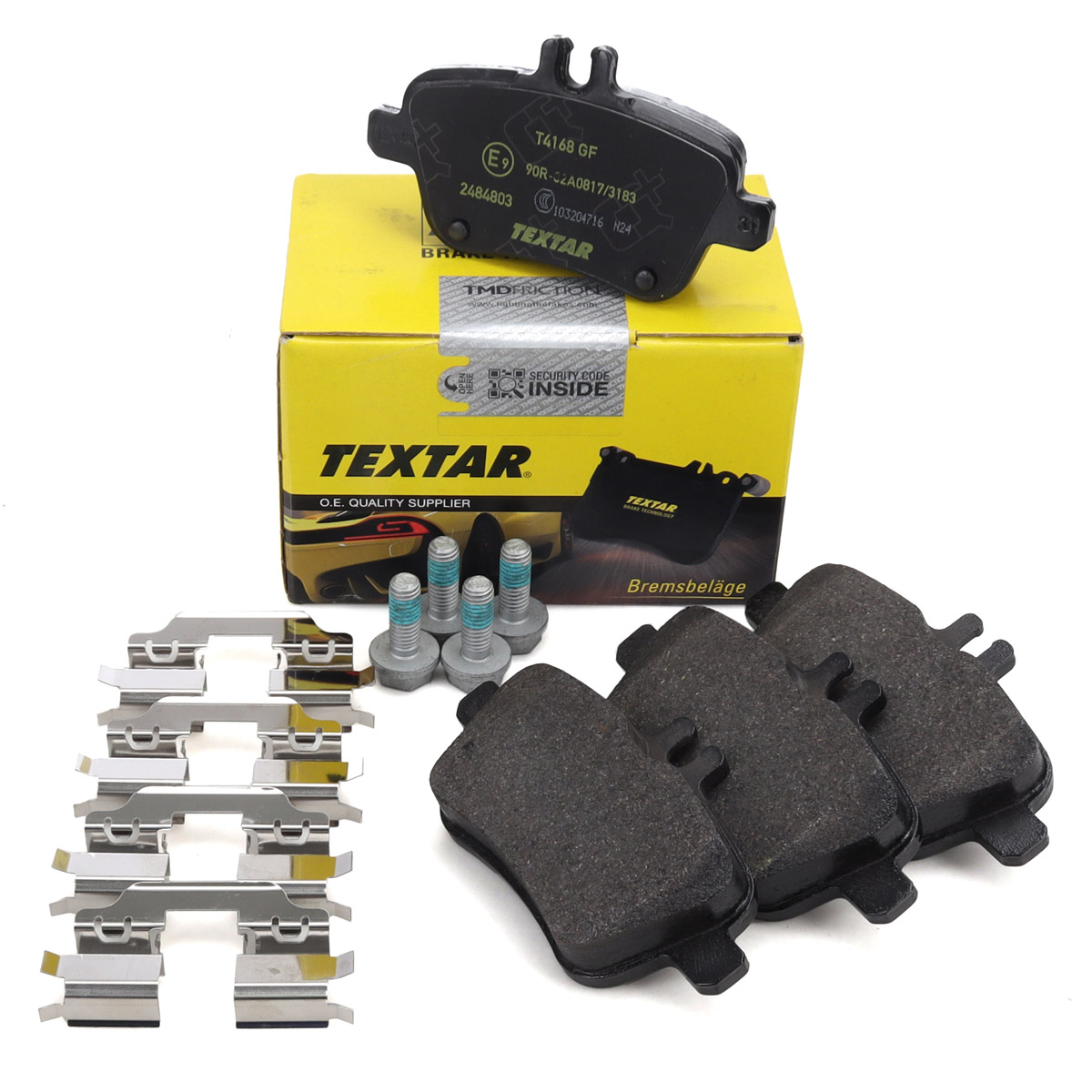 TEXTAR 2484803 Bremsbeläge Bremsklötze für MERCEDES W176 W246 C117 X117 X156 R172 hinten