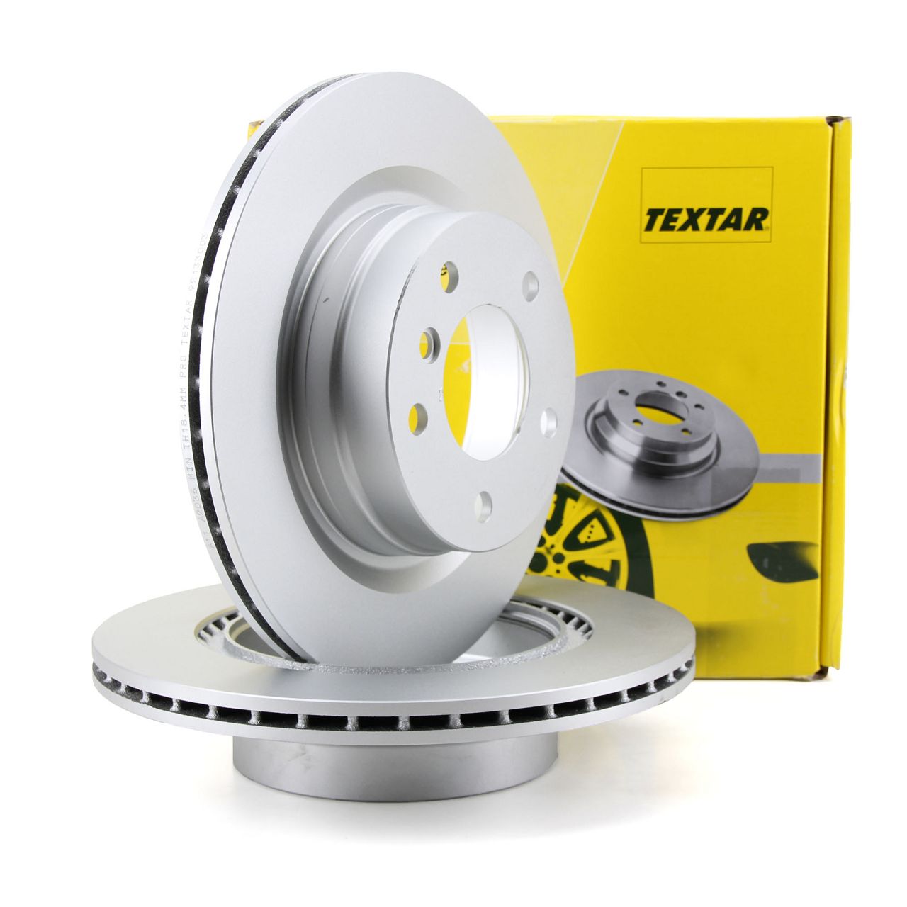 TEXTAR 92133003 Brake Disc Set for BMW 1 Series E81, E87, E88, E82; 3 Series E90, E93, E92, E91 (Rear)