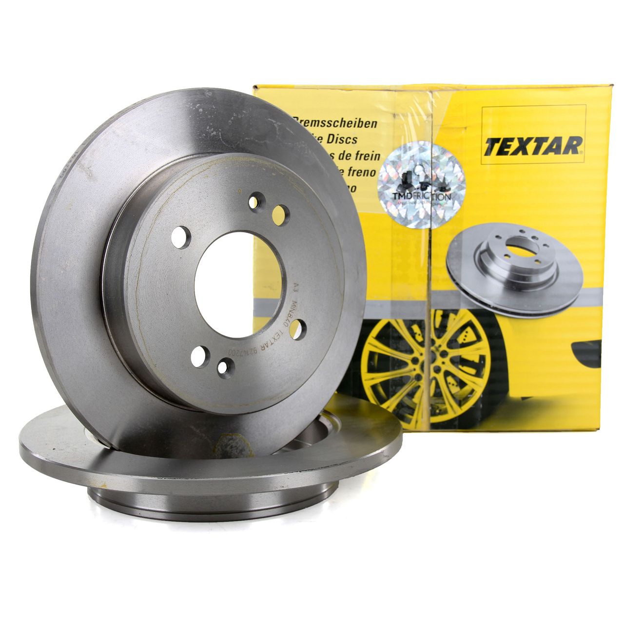 TEXTAR 92147203 Brake Disc Set for HYUNDAI i10 IA PA KIA Picanto BA TA (Rear)