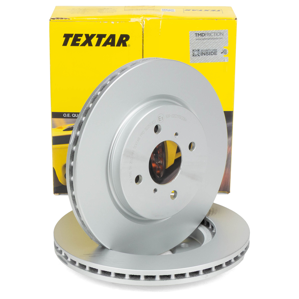 TEXTAR 92255303 Bremsscheiben Satz f&uuml;r SUZUKI Swift 4 FZ NZ 1.2 4x4 ohne Sportpaket vorne