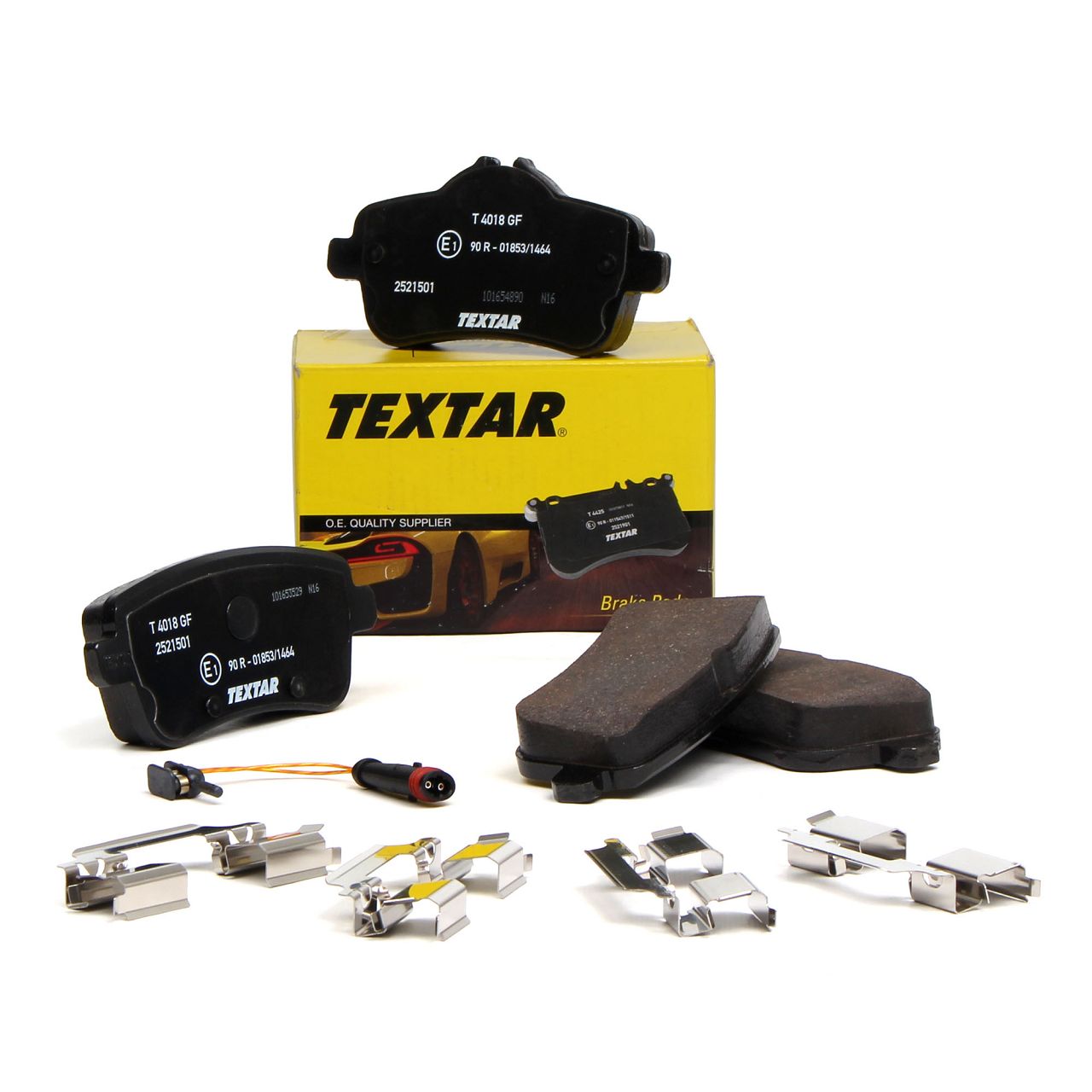 TEXTAR 2521501 Bremsbeläge + 1x Warnkontaktsensor MERCEDES X166 C292 R172 hinten