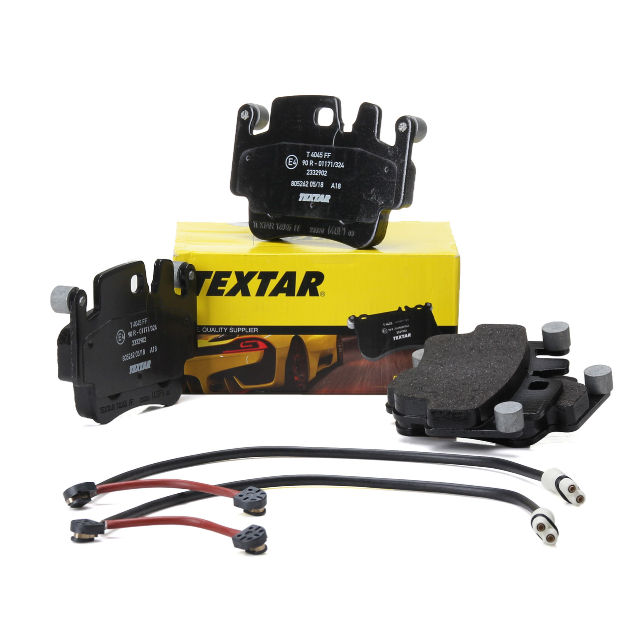 TEXTAR 2332902 Brake Pads + Wako for PORSCHE 996 3.6 GT2 462/483 hp (rear)