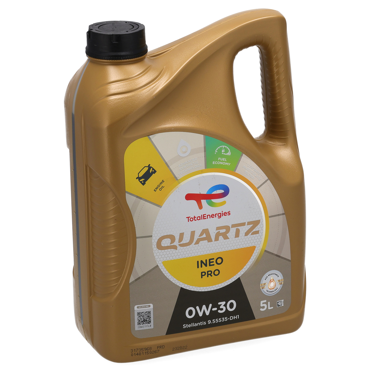 5L 5 Liter TOTAL QUARTZ INEO PRO 0W-30 Motor&ouml;l Stellantis FPW9.55535-DH1