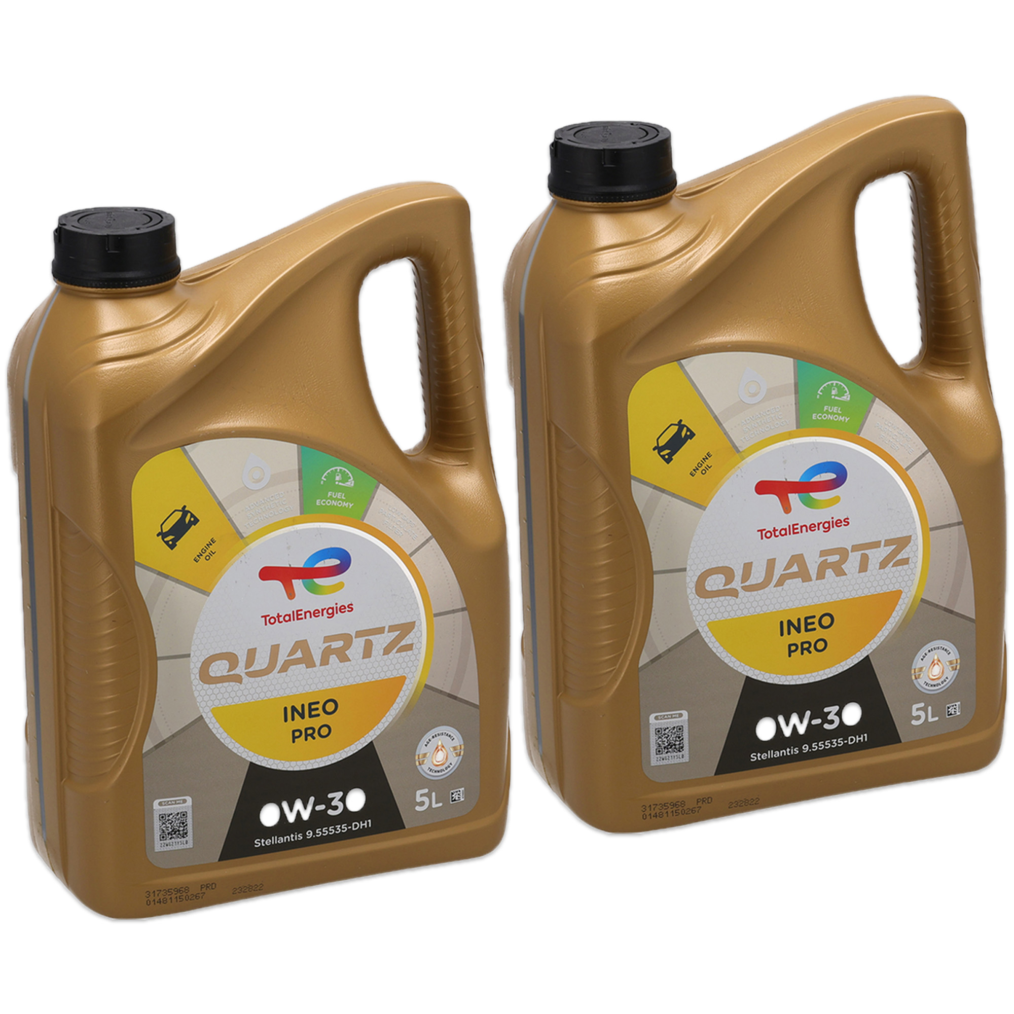 10L 10 Liter TOTAL QUARTZ INEO PRO 0W-30 Motor&ouml;l Stellantis FPW9.55535-DH1