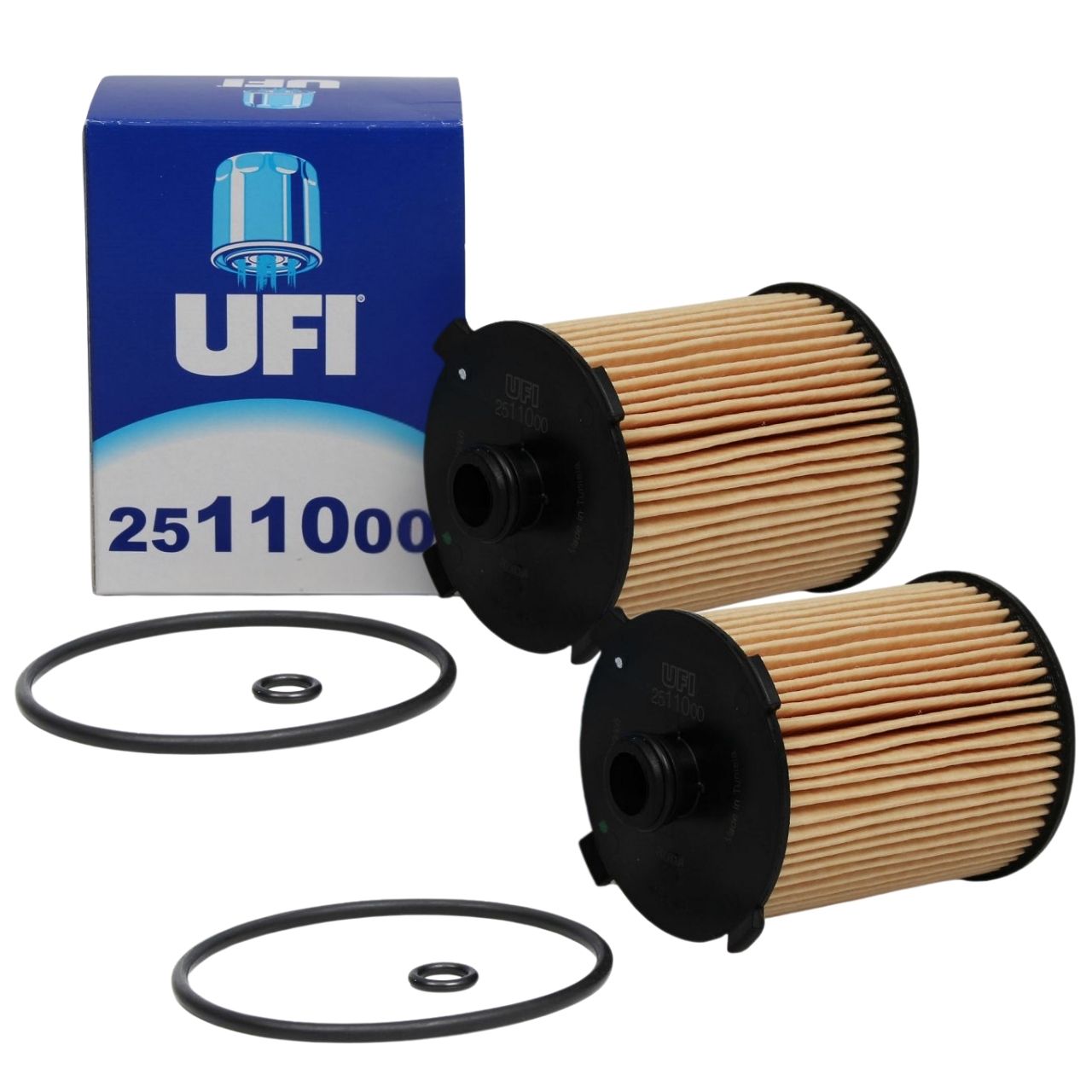 2x UFI Oil Filter for VOLVO S60, S80, S90, V40, V60, V70, V90, XC40, XC60, XC70, XC90 32140029