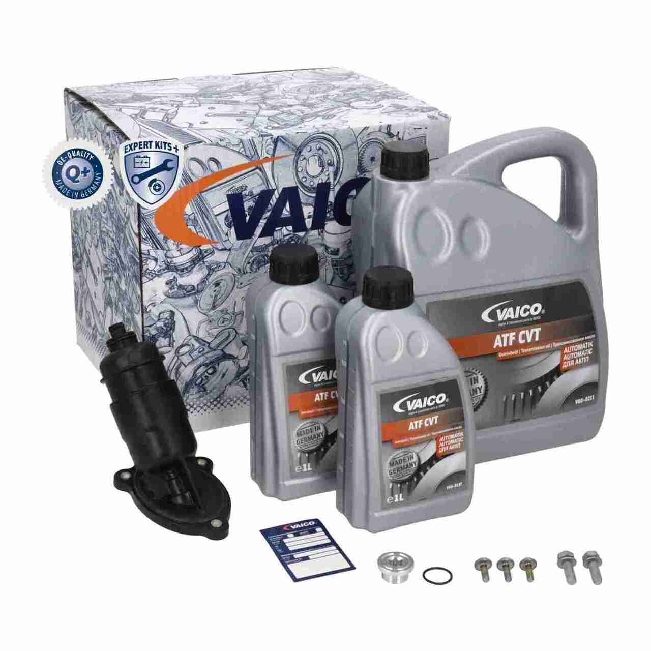 VAICO V10-3231 Getriebefilter Satz 0AW CVT + 7L Getriebe&ouml;l f&uuml;r AUDI A4 B8 A5 8T 8F A6 4G