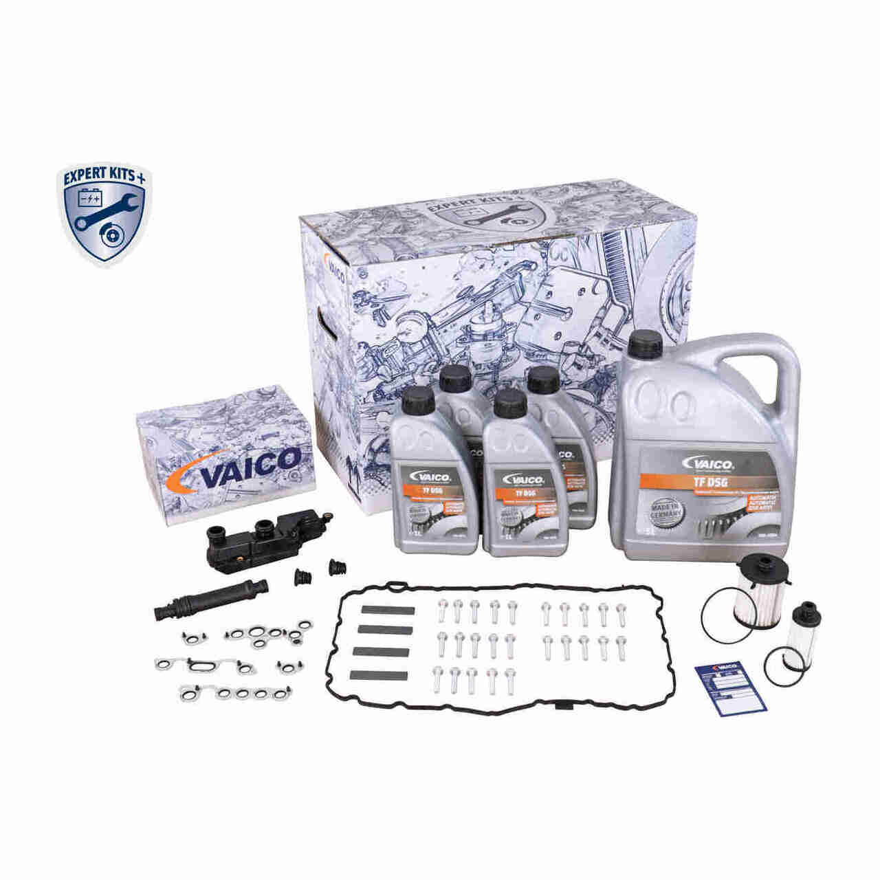 VAICO V10-5390-XXL Getriebefilter Satz + 9L Getriebe&ouml;l f&uuml;r AUDI A4 A5 A6 Q5 7-Gang DL382