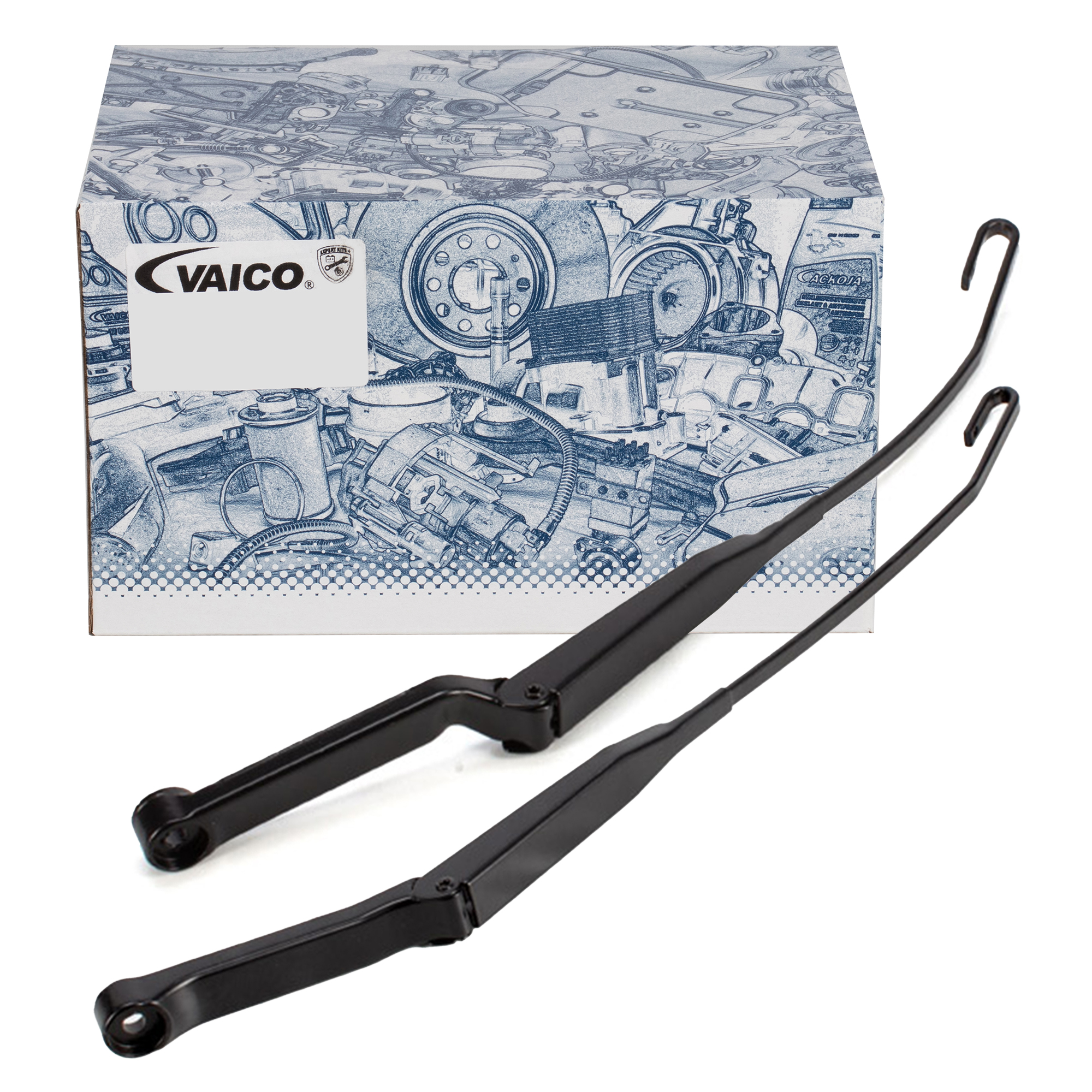 2x VAICO Front Wiper Arms for AUDI 100, A6, 4A, C4, 200, C3 (Front Left + Right)