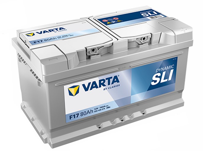 VARTA 580406074K262 DYNAMIC SLI F17 Batterie Starterbatterie 12V 80Ah EN740A B13