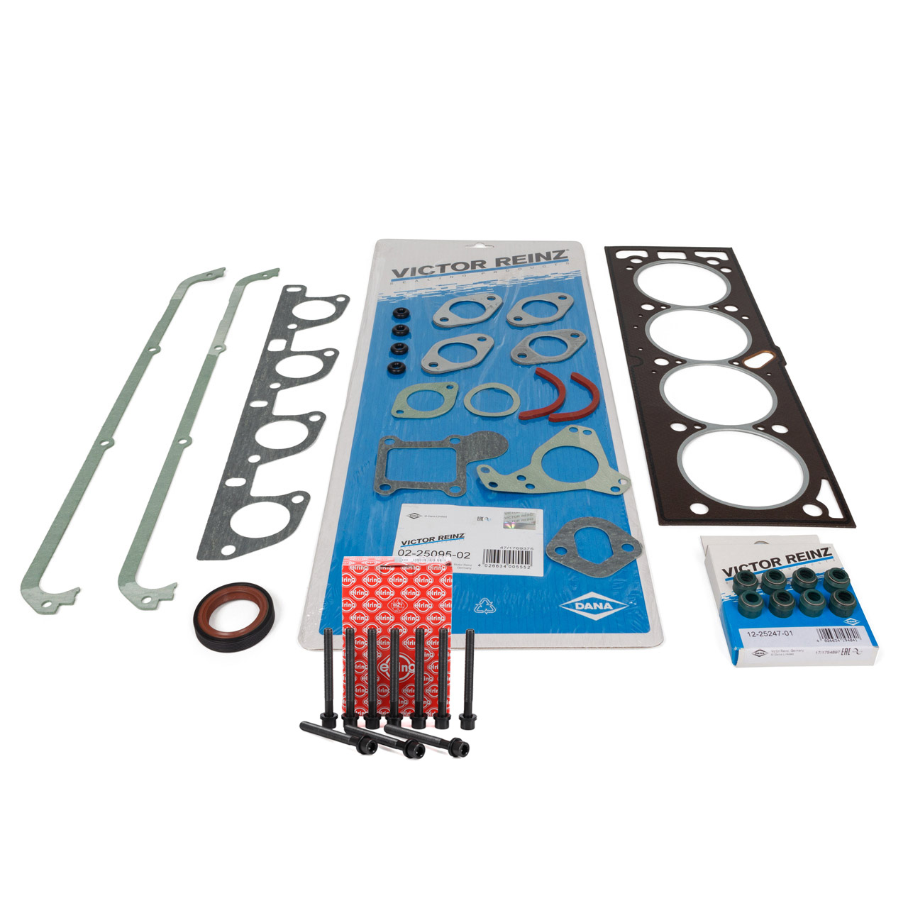 REINZ Zylinderkopfdichtung Satz + ELRING Schrauben f&uuml;r PORSCHE 924 2.0 125 PS 11.75-08.89