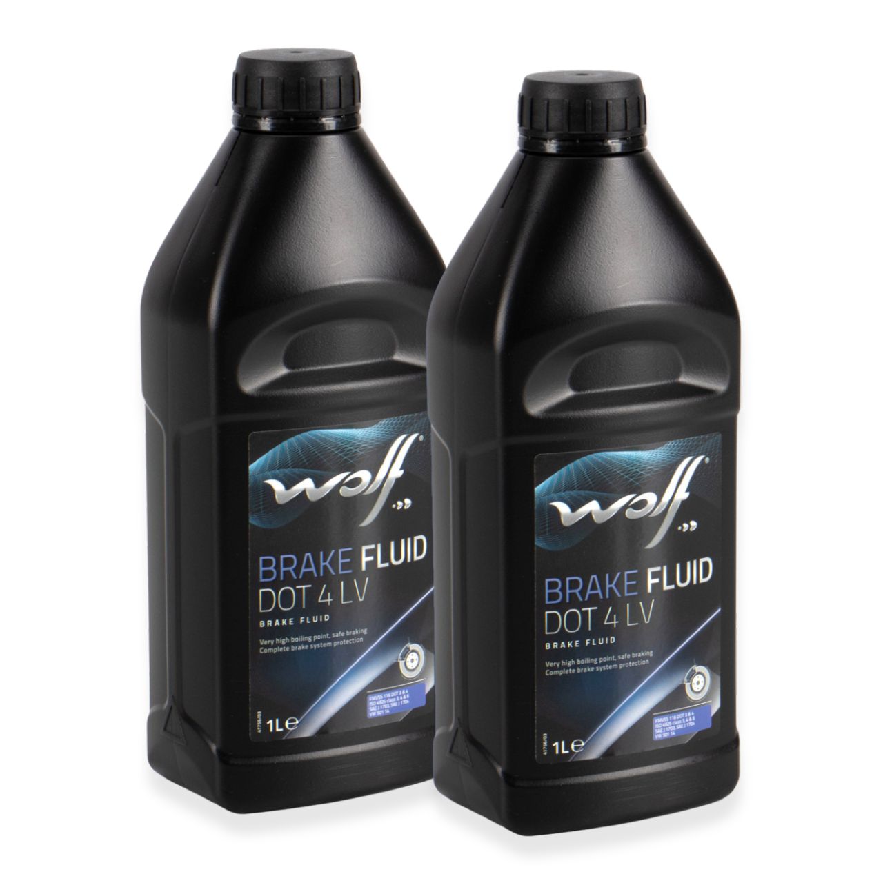2L 2 Liter WOLF BRAKE FLUID DOT 4 LV Bremsfl&uuml;ssigkeit Brake ISO 4925 FMVSS 116 TL 766-Z