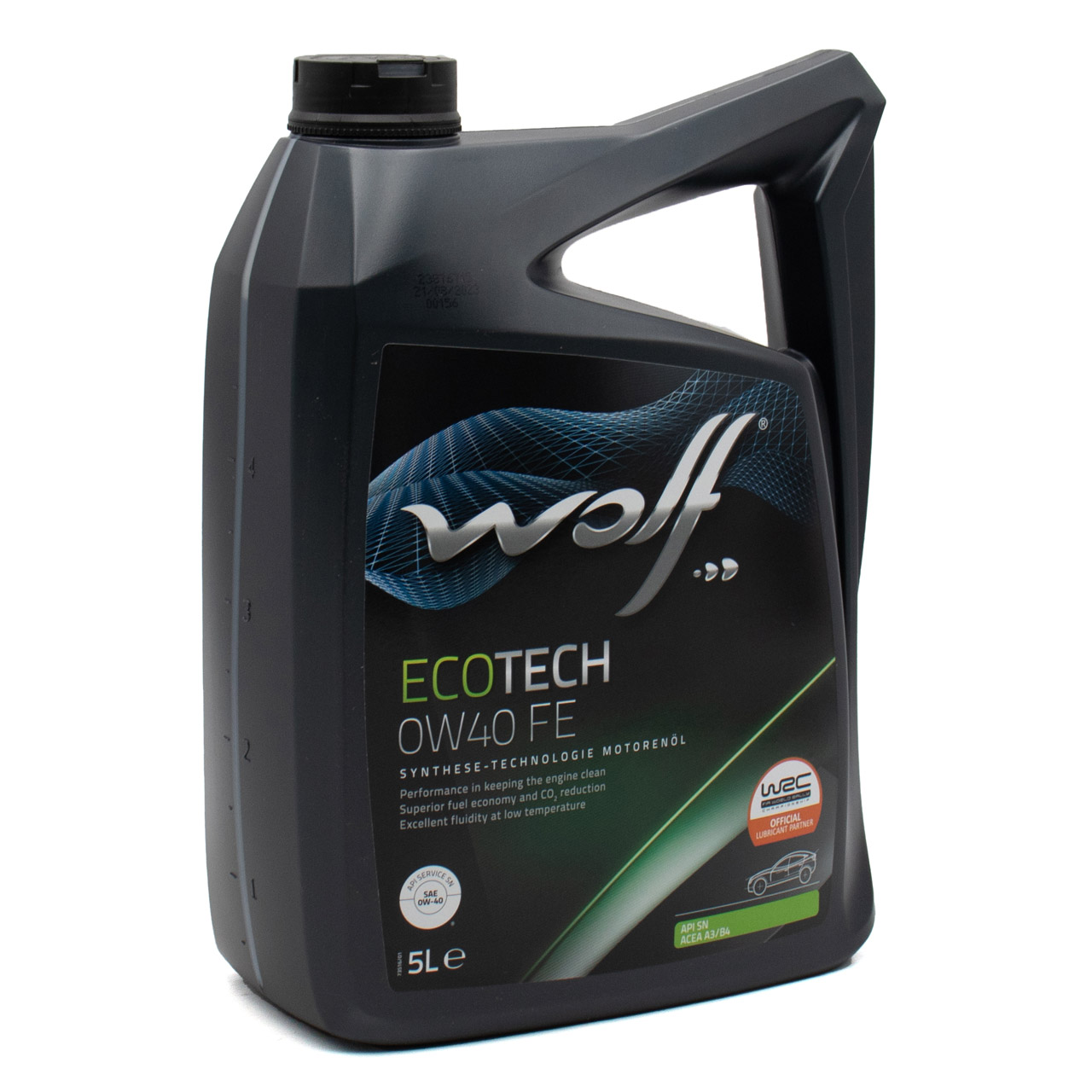 5L 5 Liter WOLF ECOTECH 0W40 FE Motor&ouml;l &Ouml;l API SN f&uuml;r PORSCHE A40 VW 502/505.00 MB 229.3/5