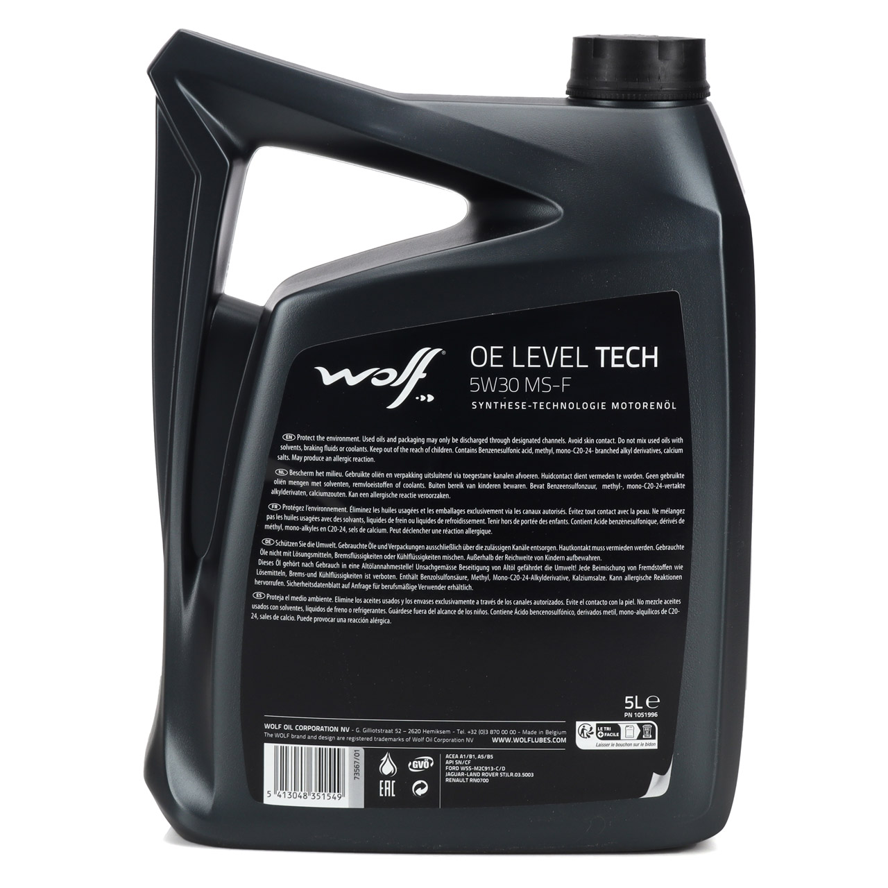 Wolf Motoröl – 5 Liter, ACEA A3/B4, Geeignet Für BMW, Mercedes, VW (Longlife-01, 229.3, 505.00)