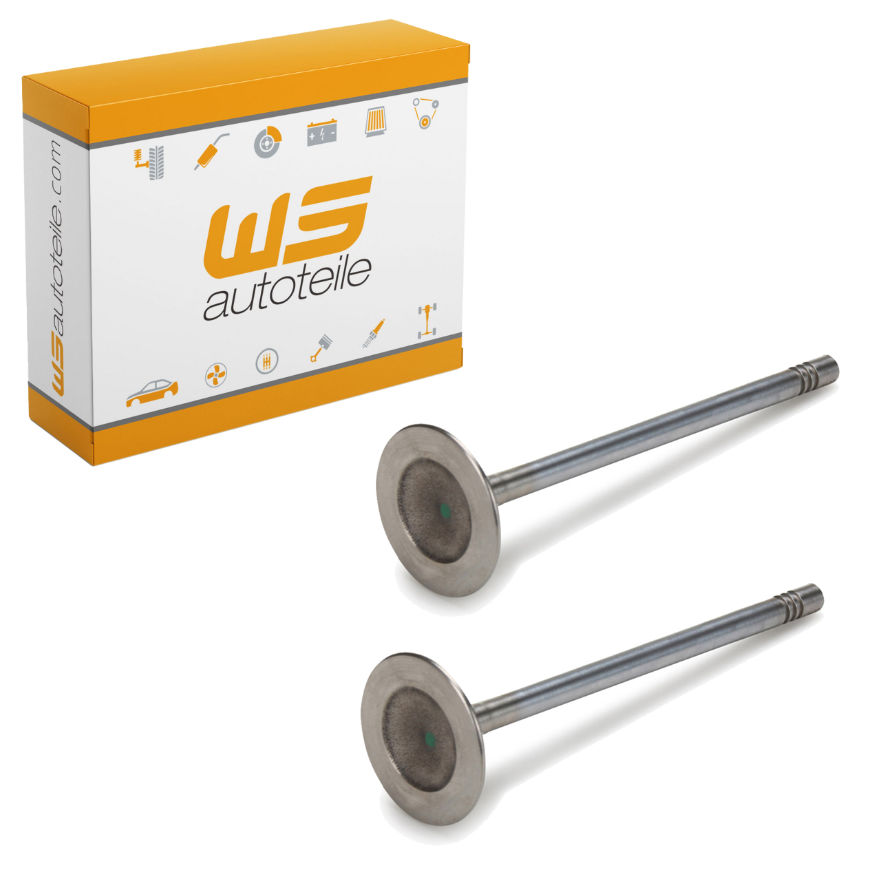 2x Exhaust Valve, 32.5 mm, for Porsche 996 3.4 Carrera Boxster (986, 987) S 3.2 99610524700