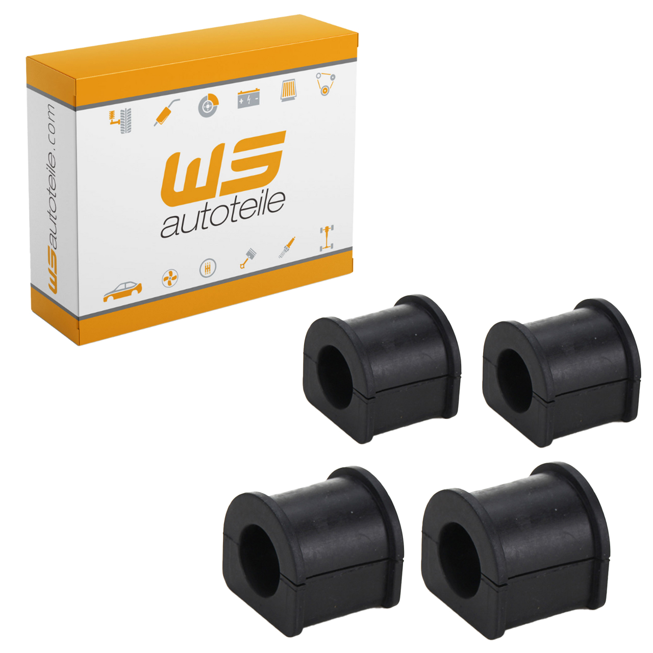 4x 22mm stabilizer bar bushings for Porsche 911 3.2 Carrera and 3.3 Turbo (front) 91134388100