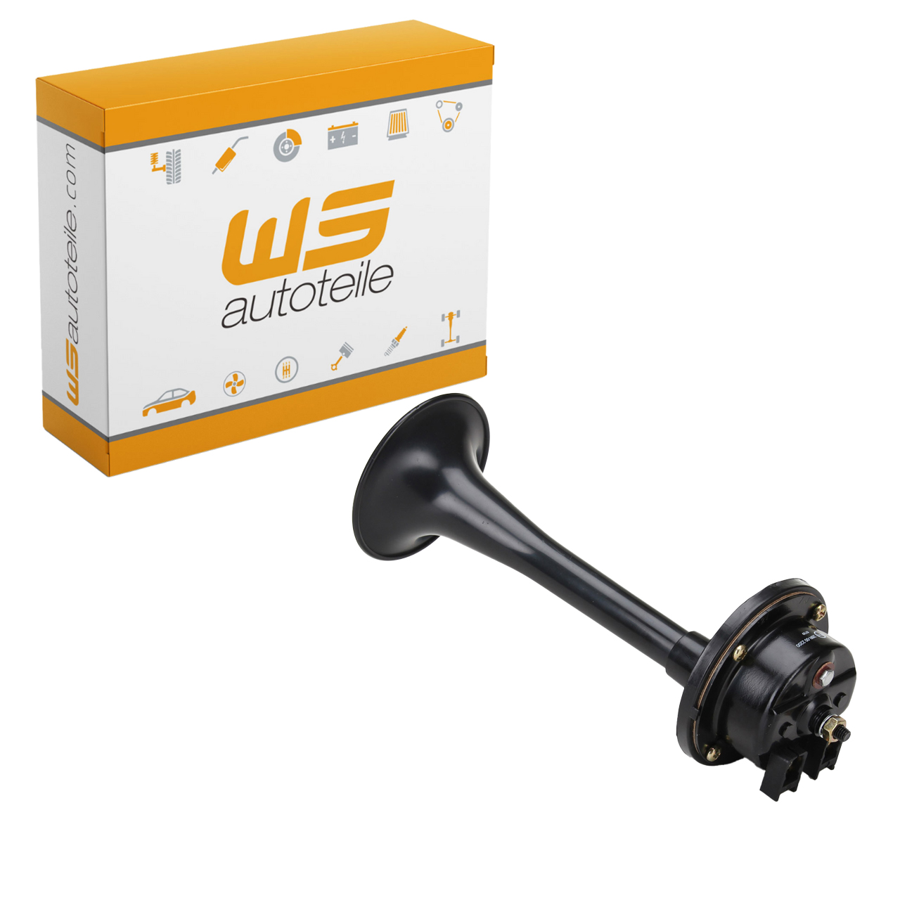 Fanfare Hupe Signalhorn HOCHTON f&uuml;r PORSCHE 911 ab 1970 + 964 + 928 91163510121