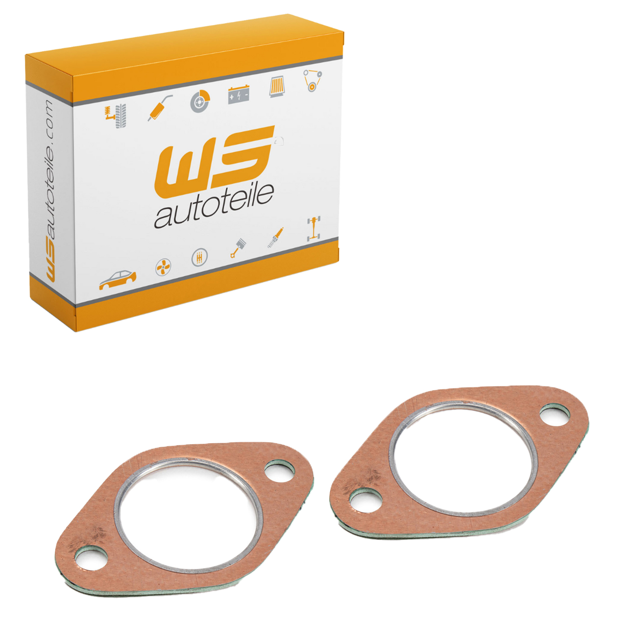 2x Auspuffdichtung Dichtung Abgasrohr für PORSCHE 911 1963-1977 914 /6 2.0 90111119300