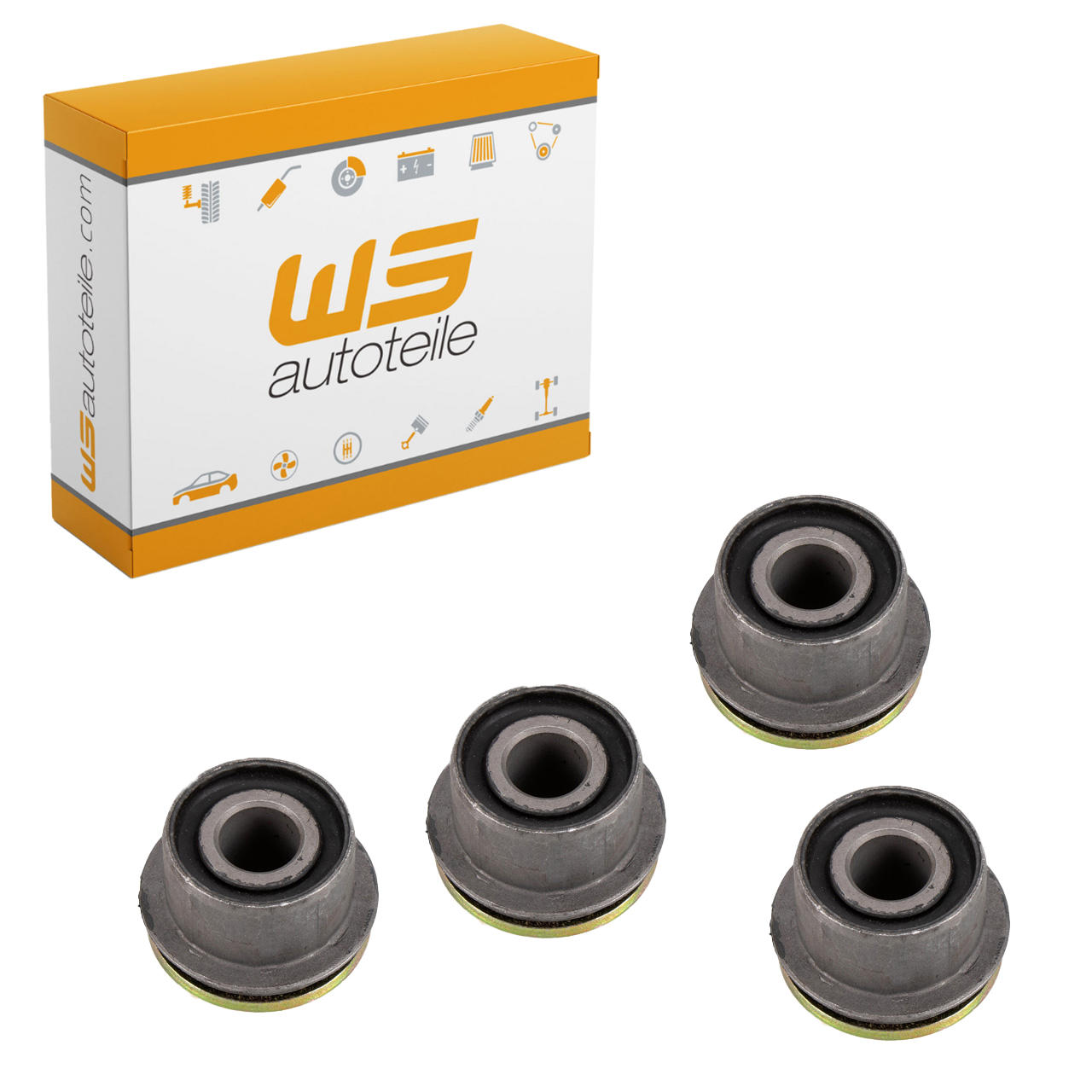 4x Querlenkerlager Flanschlager f&uuml;r PORSCHE 911 63-90 912 1.6 hinten 90133105900