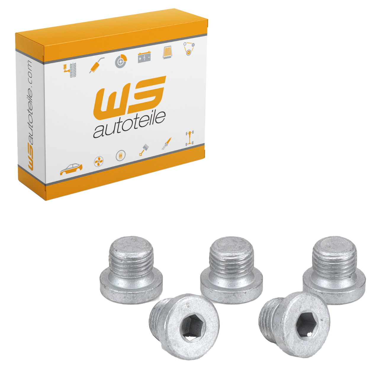 5x M10 oil drain plug for PORSCHE 996, 997, 928, Boxster (986) 90021900701