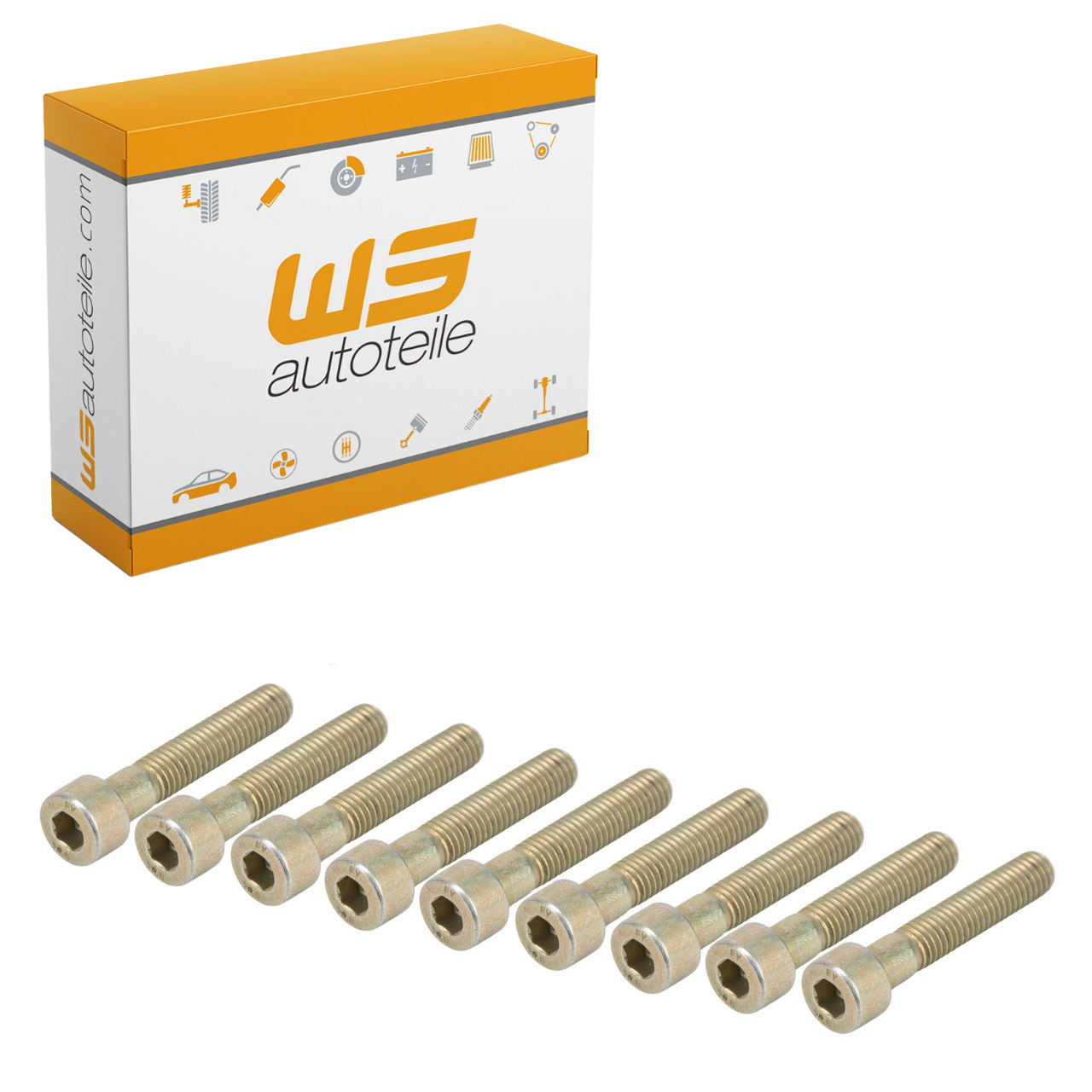 9x Schraube Kupplungsdruckplatte M8x42mm f&uuml;r PORSCHE 911 1970-1989 90006709002