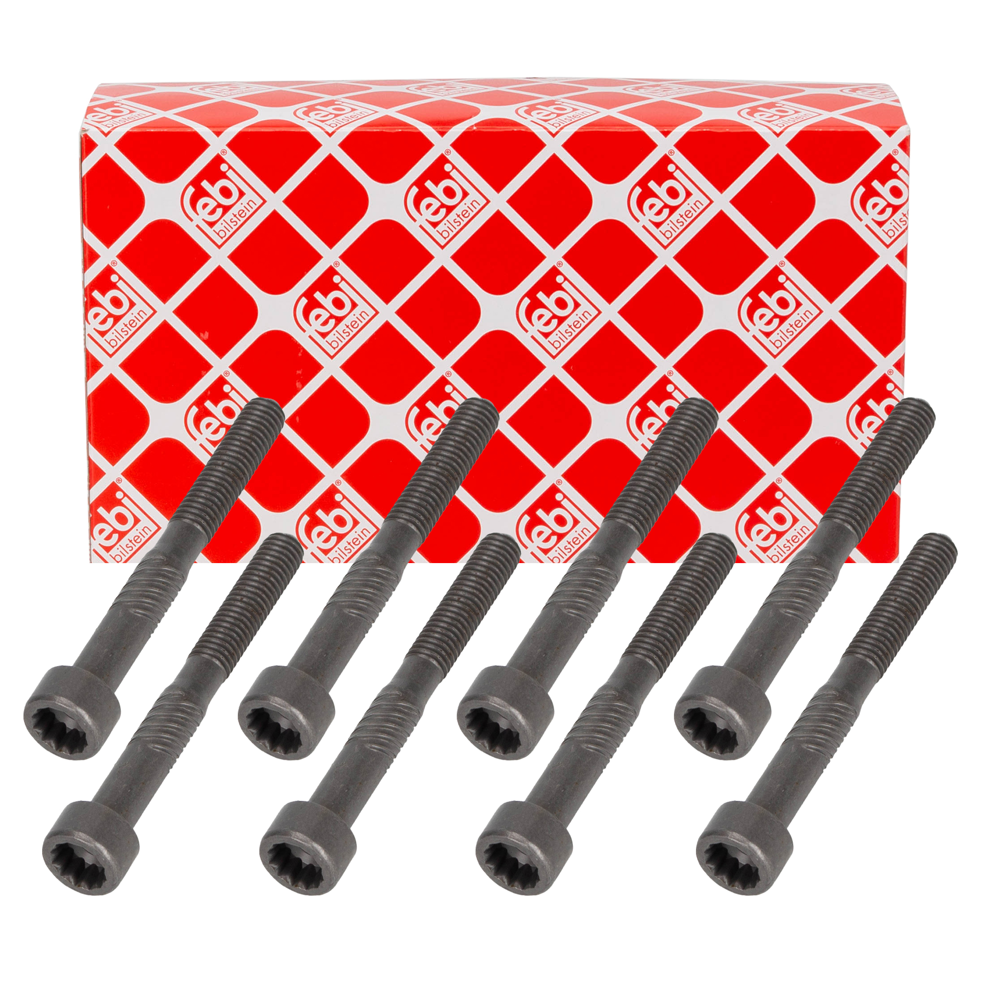 8x febi 100729 Camshaft bearing bolt M6x54 for VW Touareg T5 2.5 TDI 038103714G