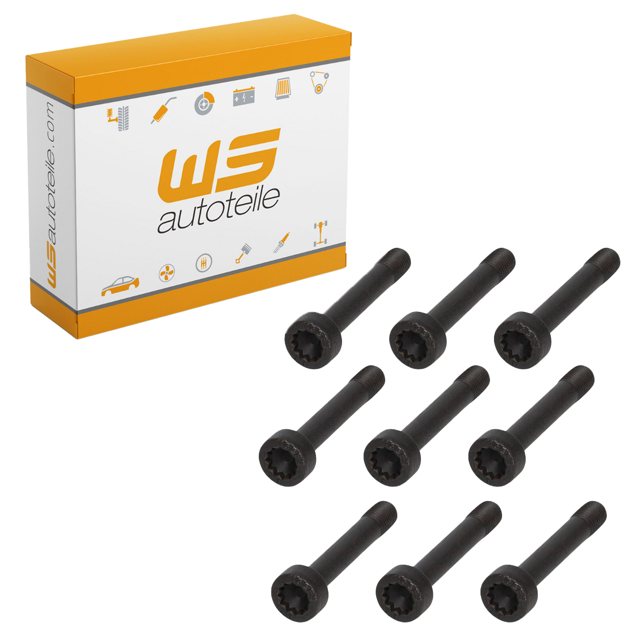 9x Flywheel Bolt for PORSCHE 964, 993, 996, 997, 968, 999 (Part No. 11901701)