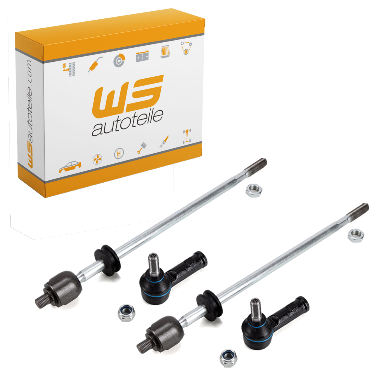 2x Spurstange + Spurstangenkopf für PORSCHE 944 ab 1987 968 vorne 94434703328