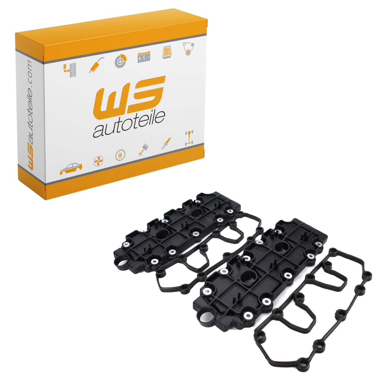 2x Ventildeckel + Ventildeckeldichtung f&uuml;r PORSCHE 993 3.6/3.8 Carrera 272-301 PS unten