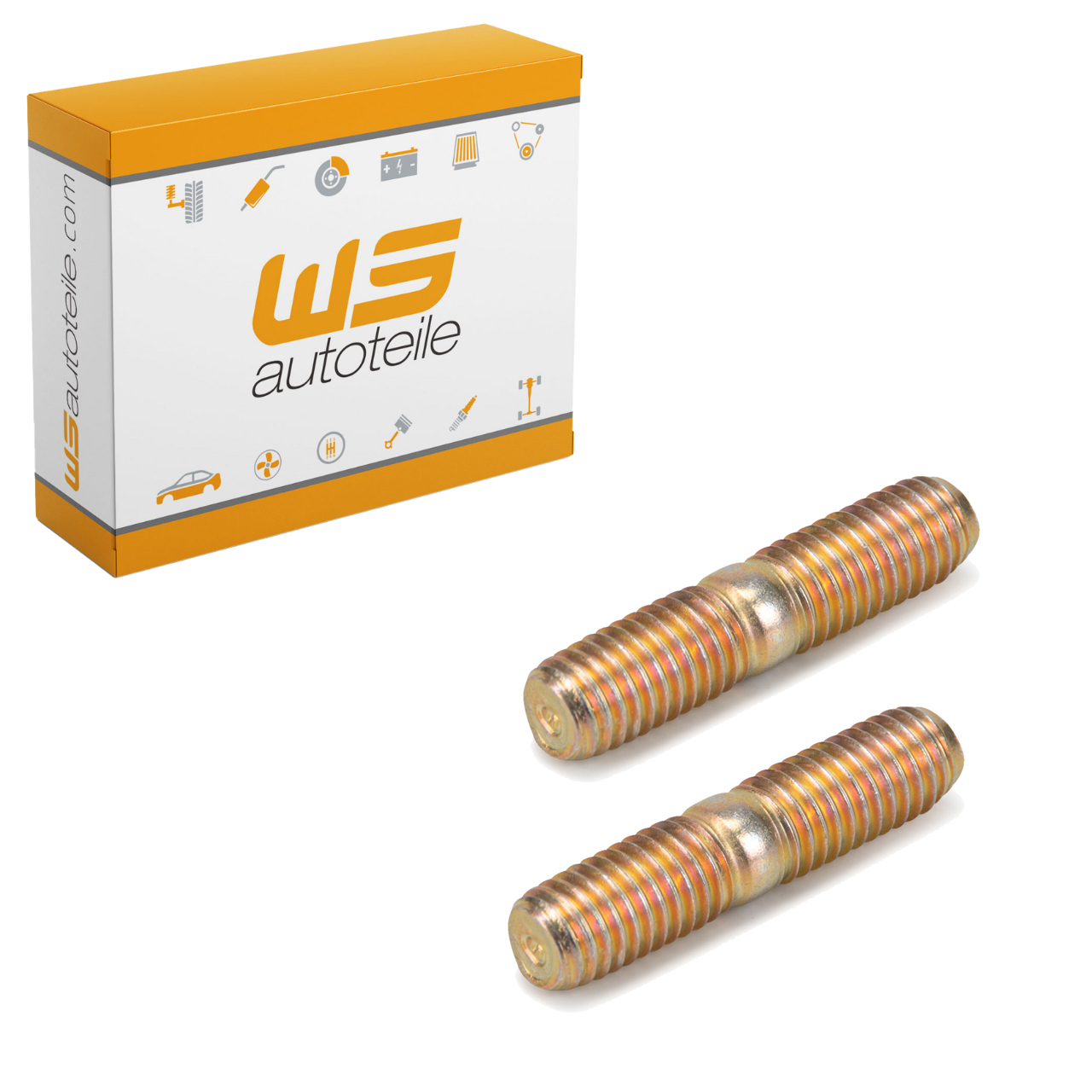 2x Stehbolzen Wärmetauscher M8x20mm für PORSCHE 356 911 914 924 964 993 959 99906200602