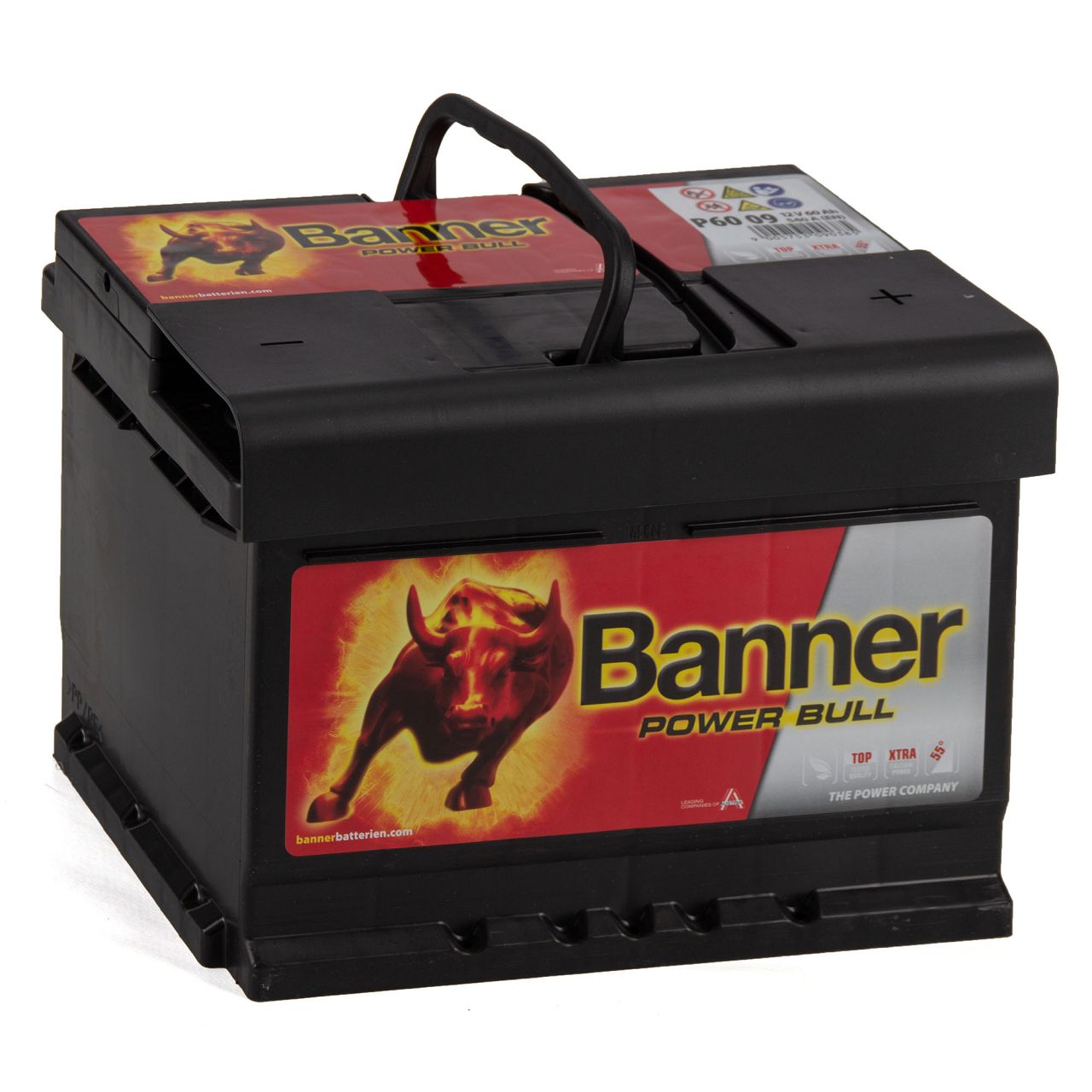 BANNER 56009 P6009 Power Bull Autobatterie Batterie 12V 60Ah 540A