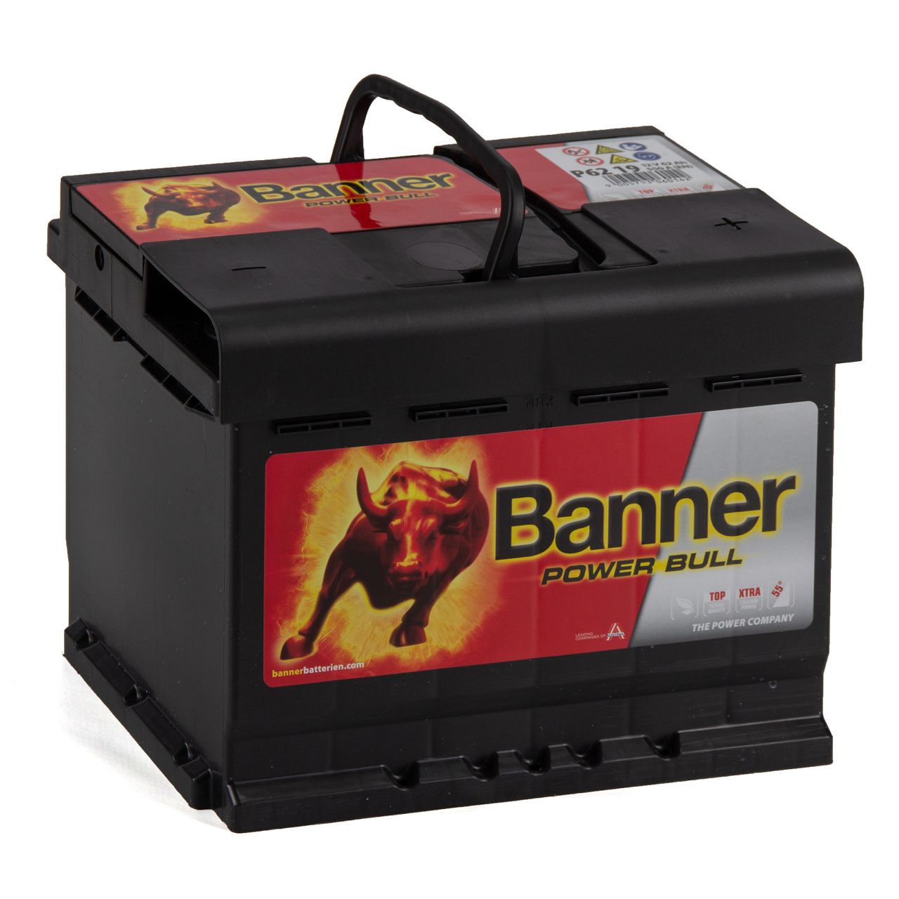 BANNER 56219 P6219 Power Bull Autobatterie Batterie 12V 62Ah 550A