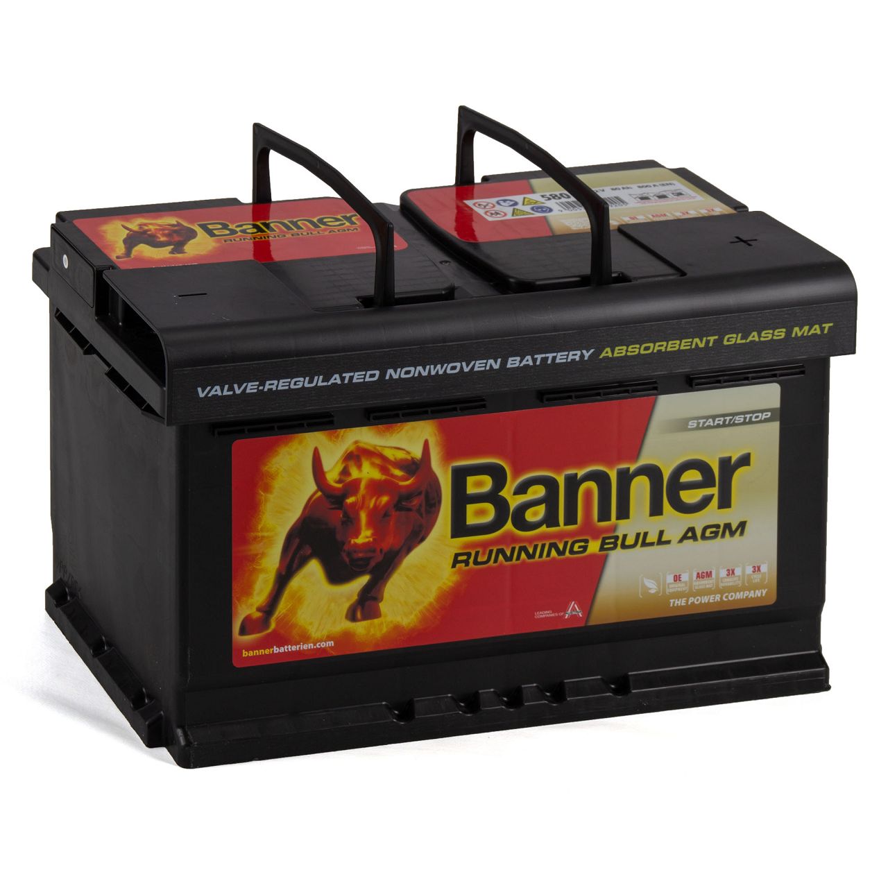 BANNER 58001 110AGMOE Running Bull AGM Autobatterie Batterie 12V 80Ah 800A