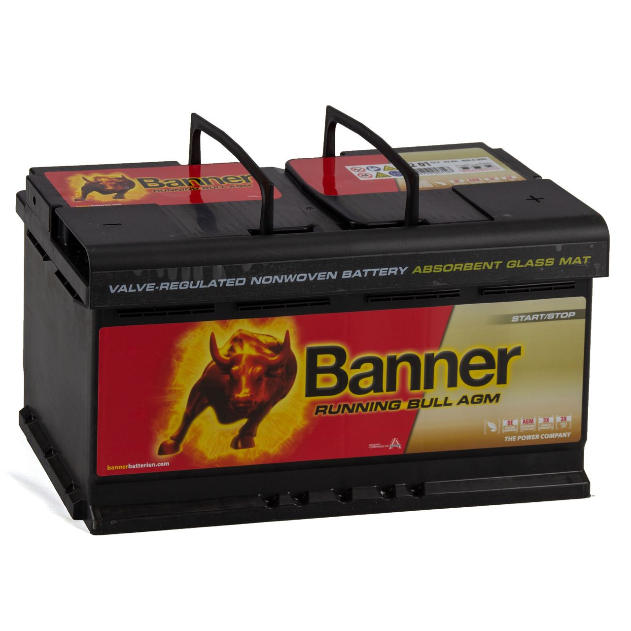 BANNER 59201 019AGMOE Running Bull AGM Autobatterie Batterie 12V 92Ah 850A